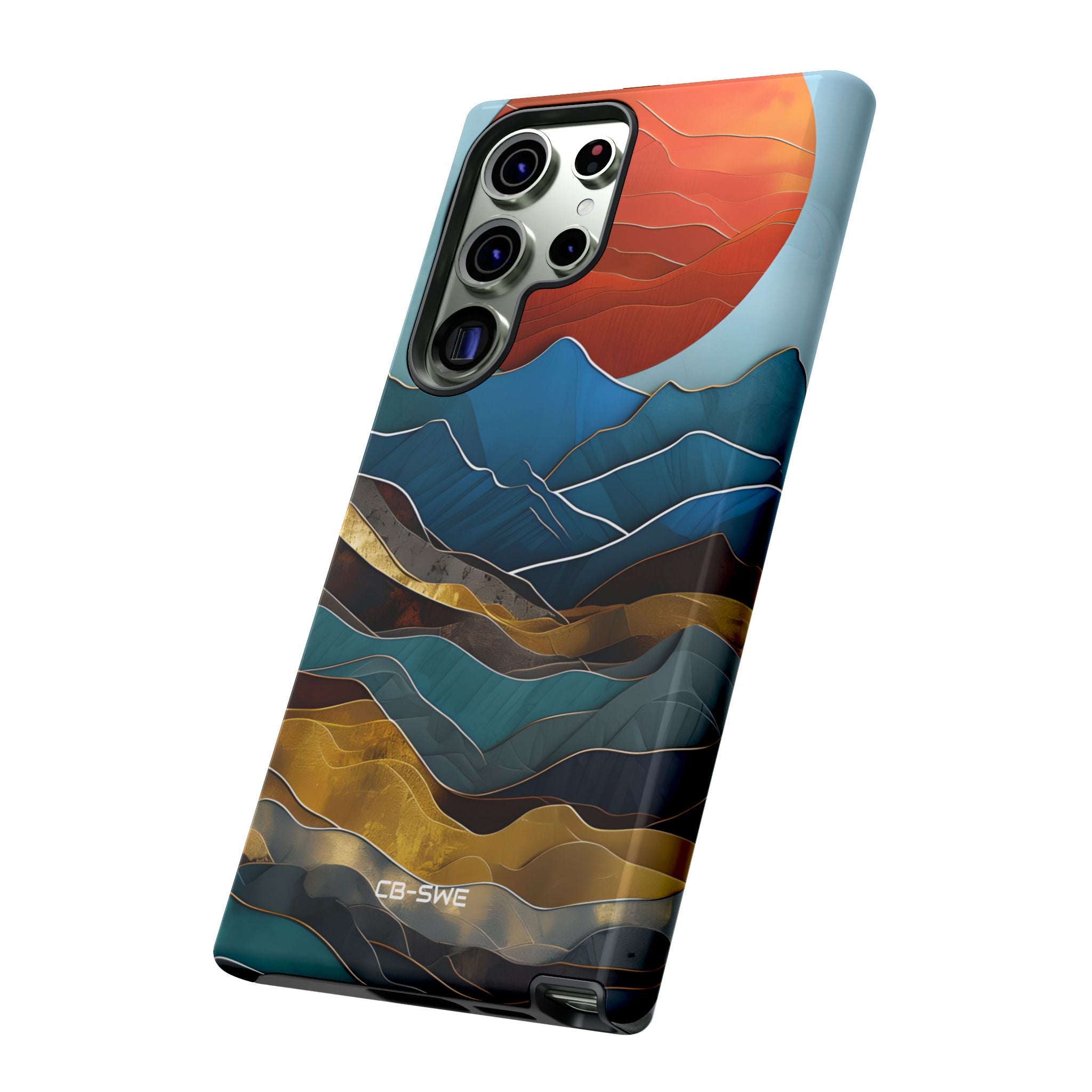 Sunset Geometry Waves - Samsung Case