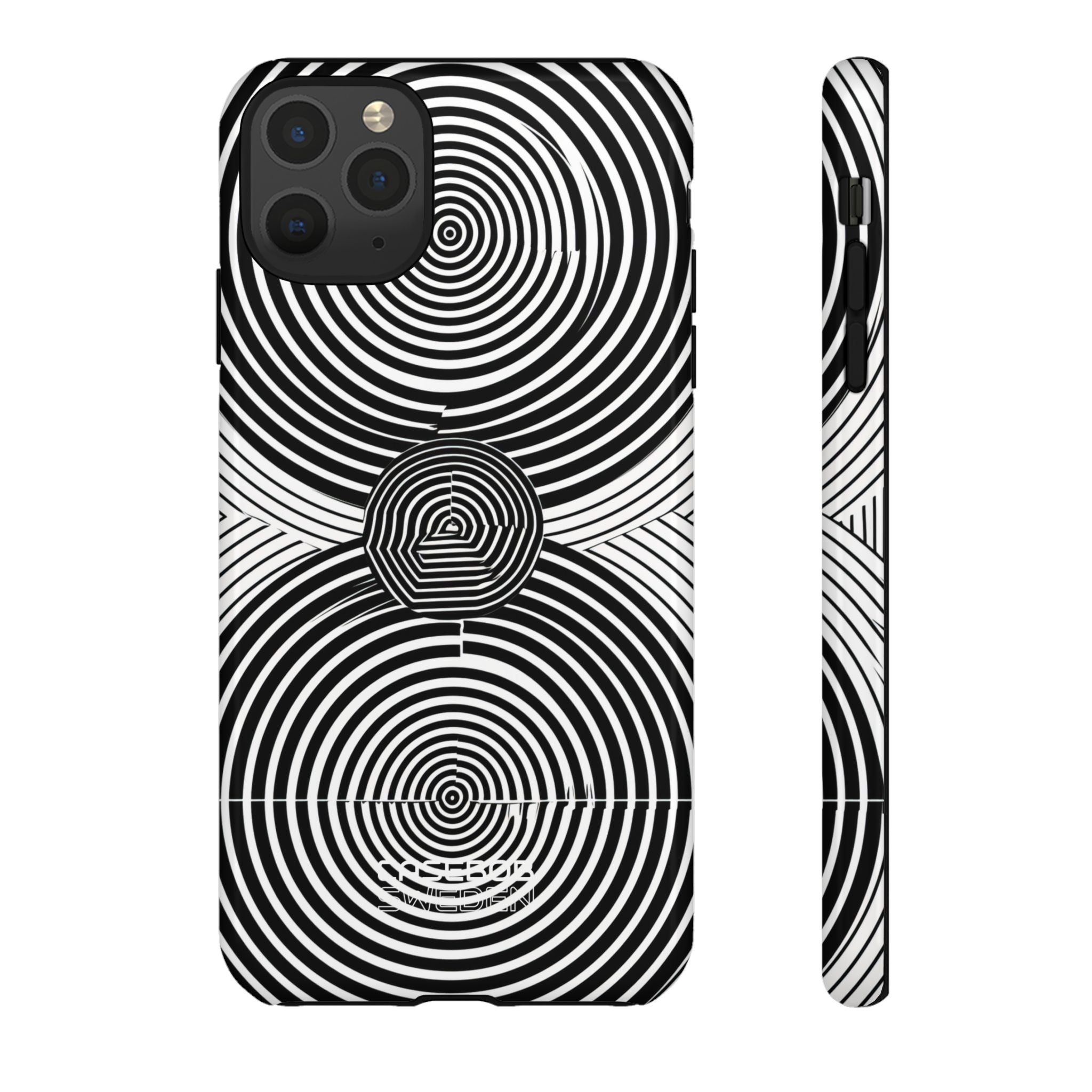 Monochrome Spiral Motion iPhone 11 - Tough