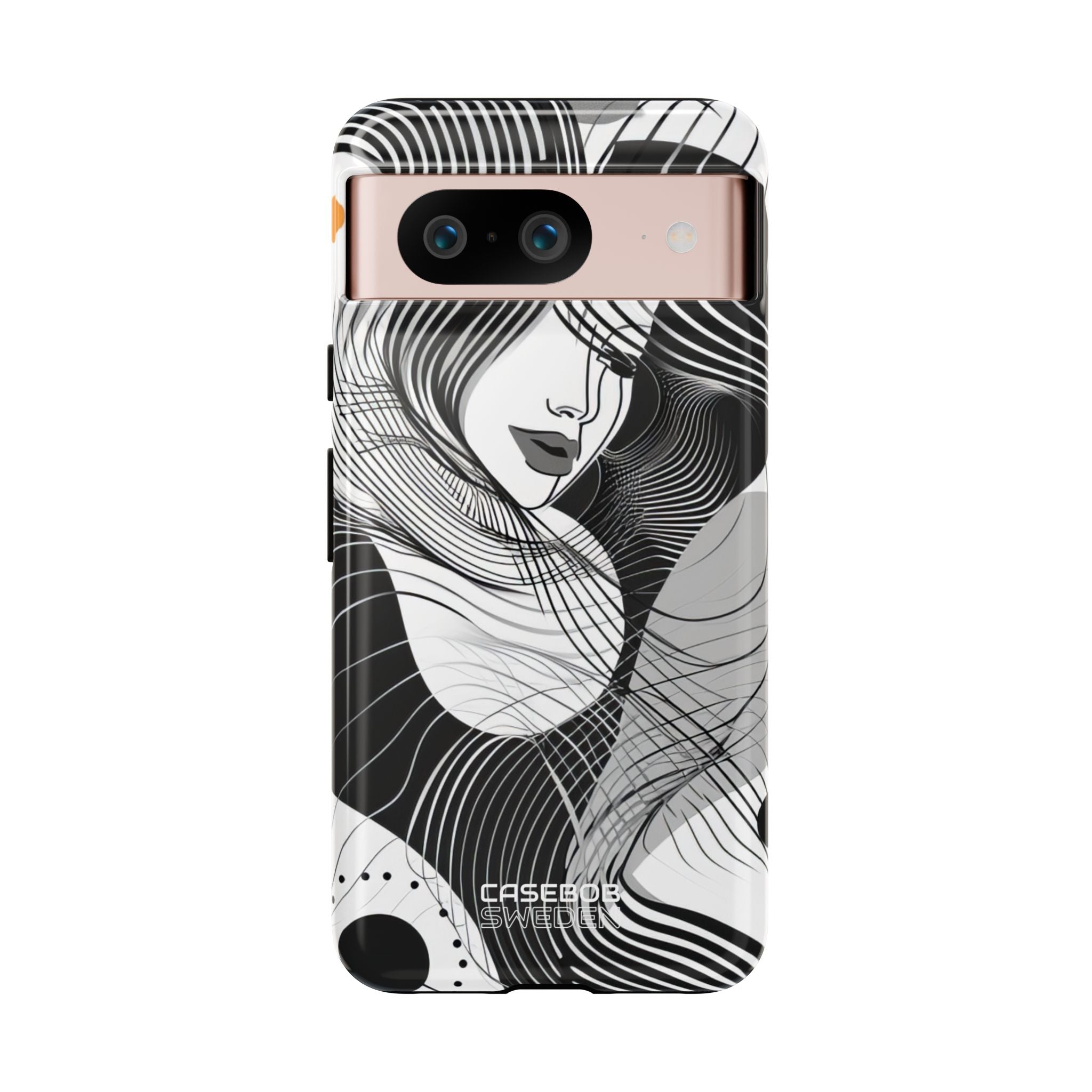 Orange Wave Motion Google Pixel 8 - Tough