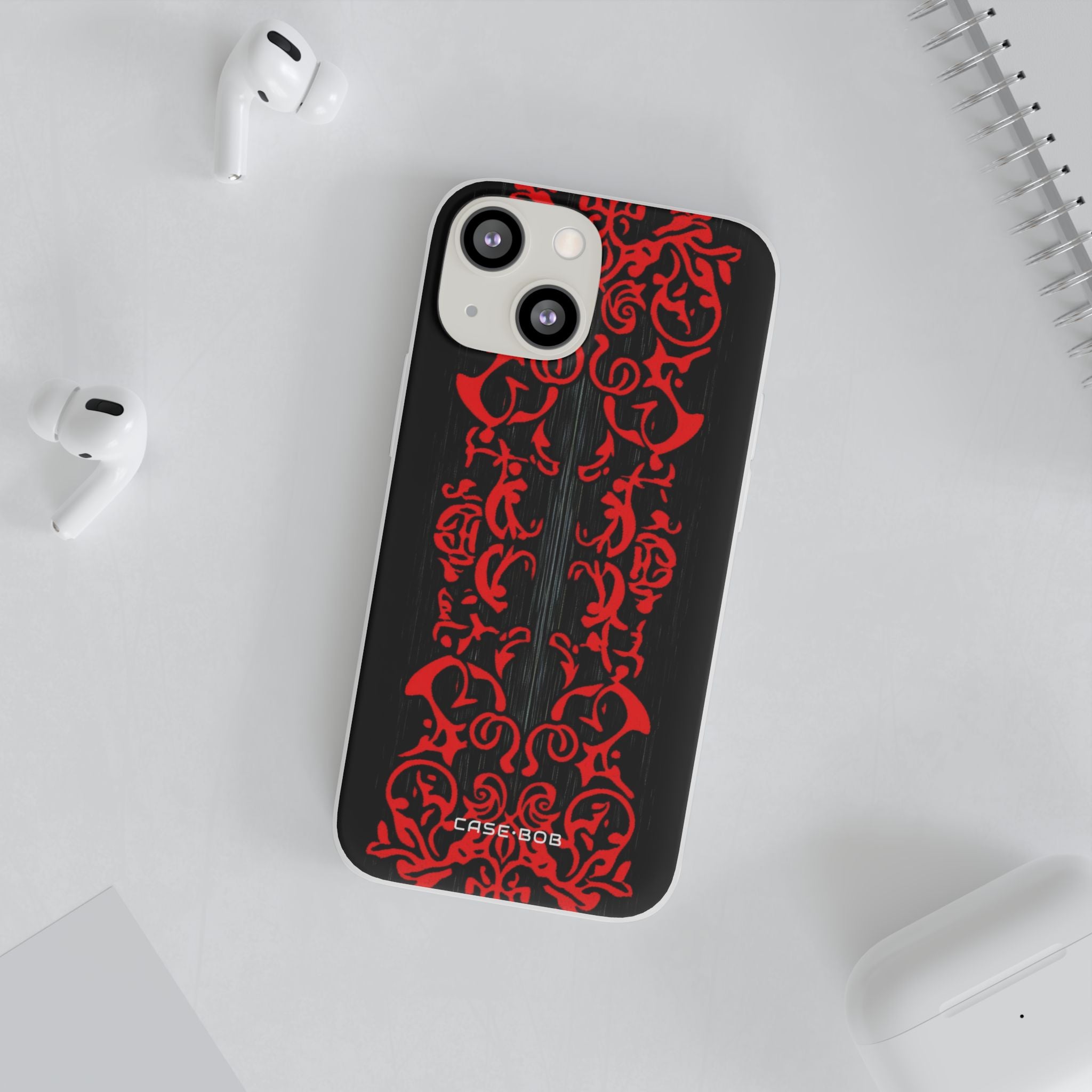 Crimson Spiral iPhone 13 mini Case - Soft