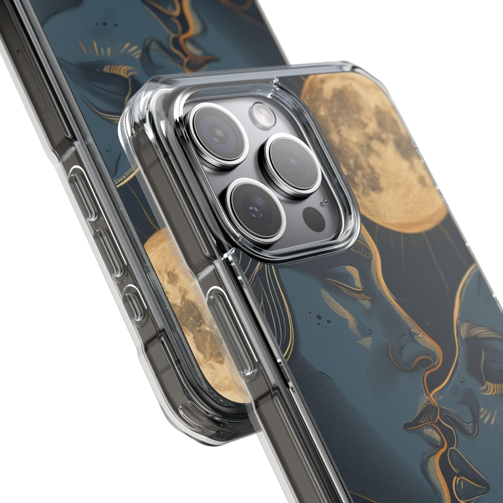 Moonlit Lovers Whisper iPhone 15 - Impact Clear+