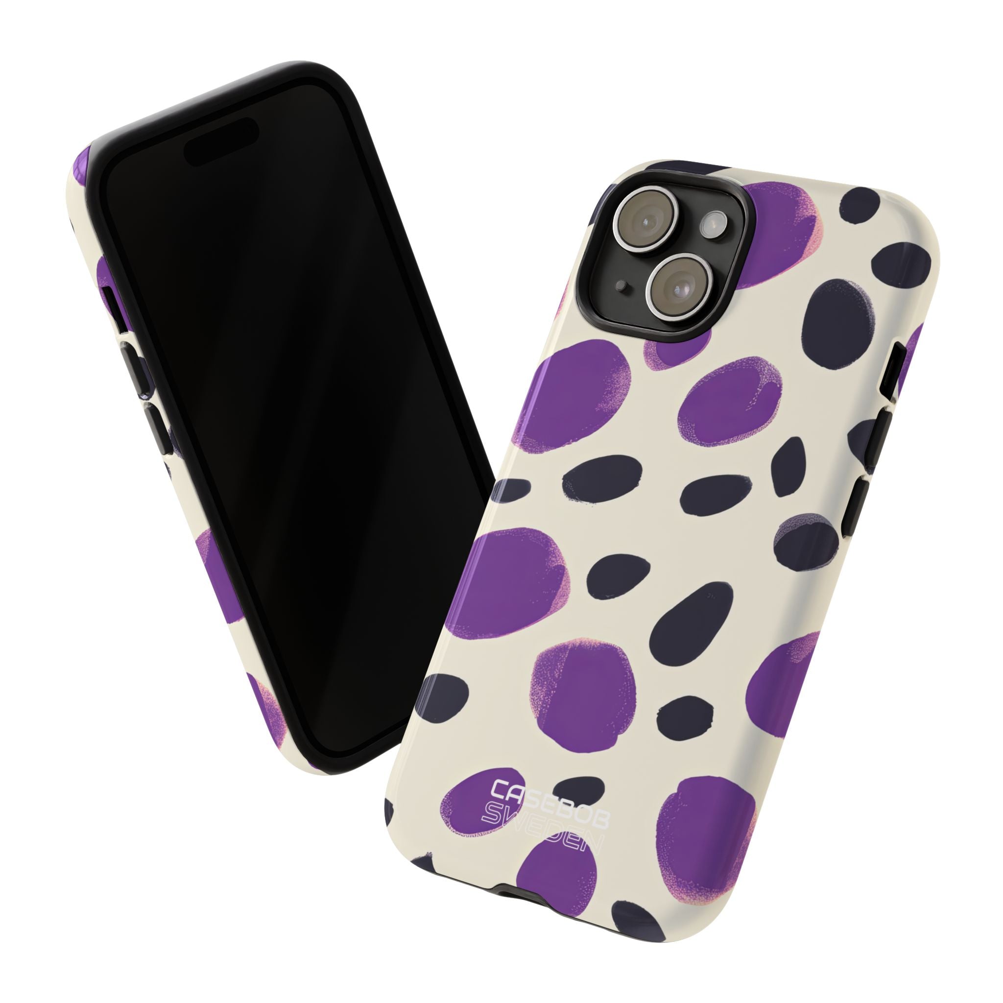 Purple Pebble Dance iPhone 15 - Tough