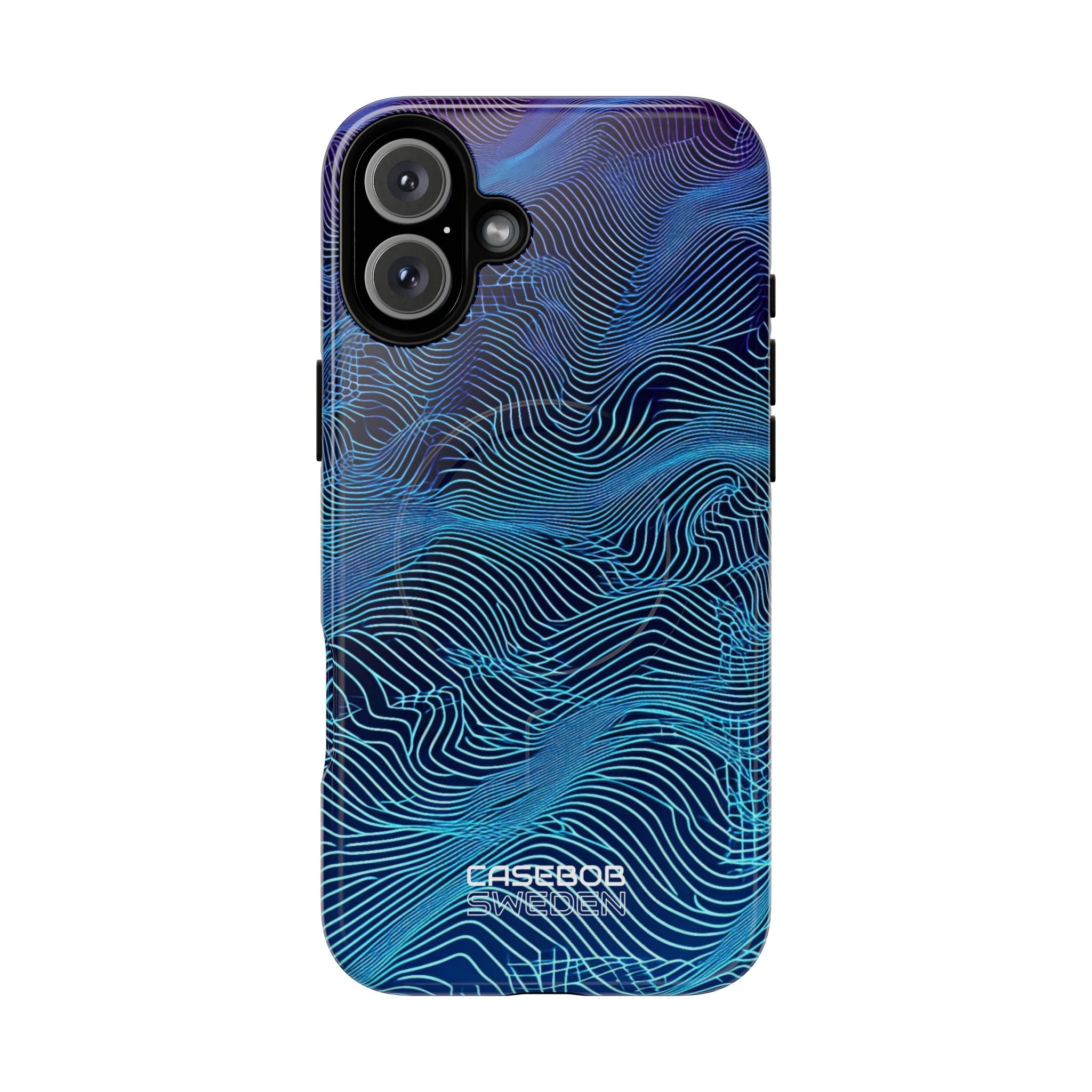 Neon Waves Flow iPhone 16 - Tough+