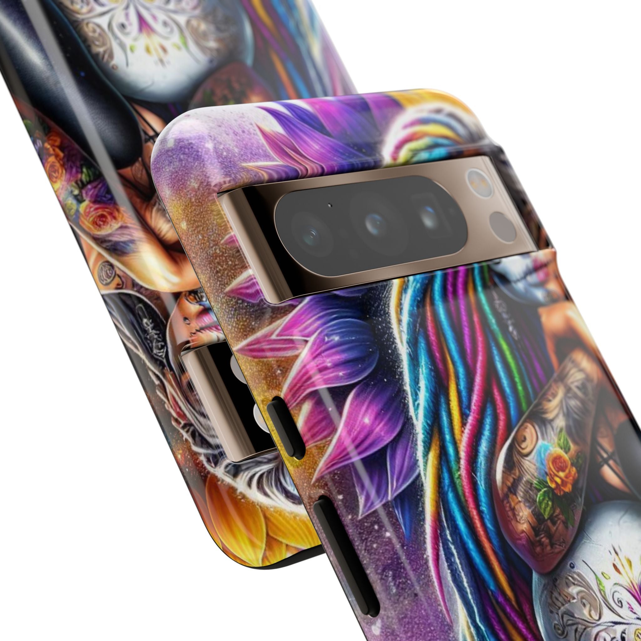 Sunflower Skull Glow Google Pixel 8 Pro Case - Tough