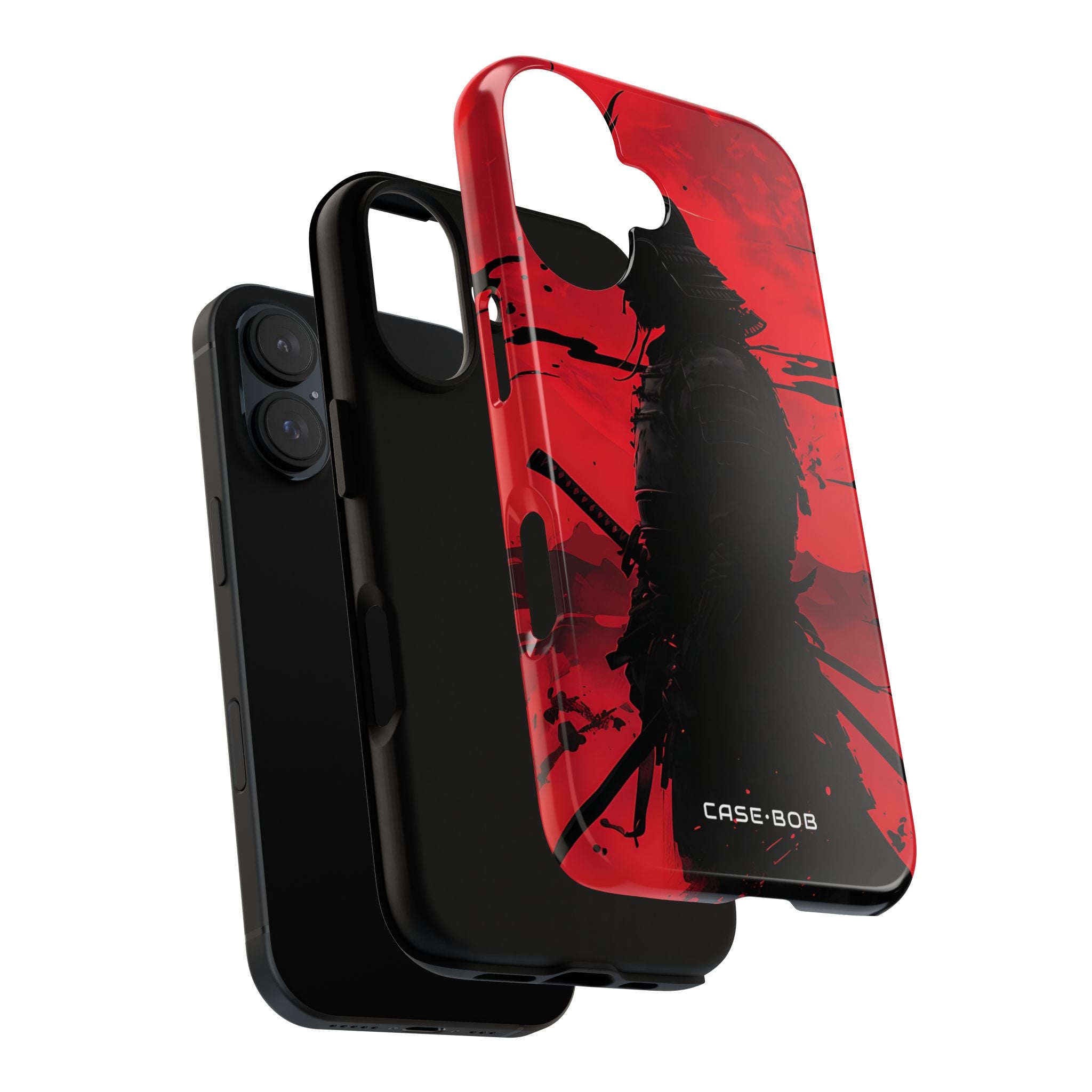 Crimson Samurai iPhone 16 Plus Case - Tough