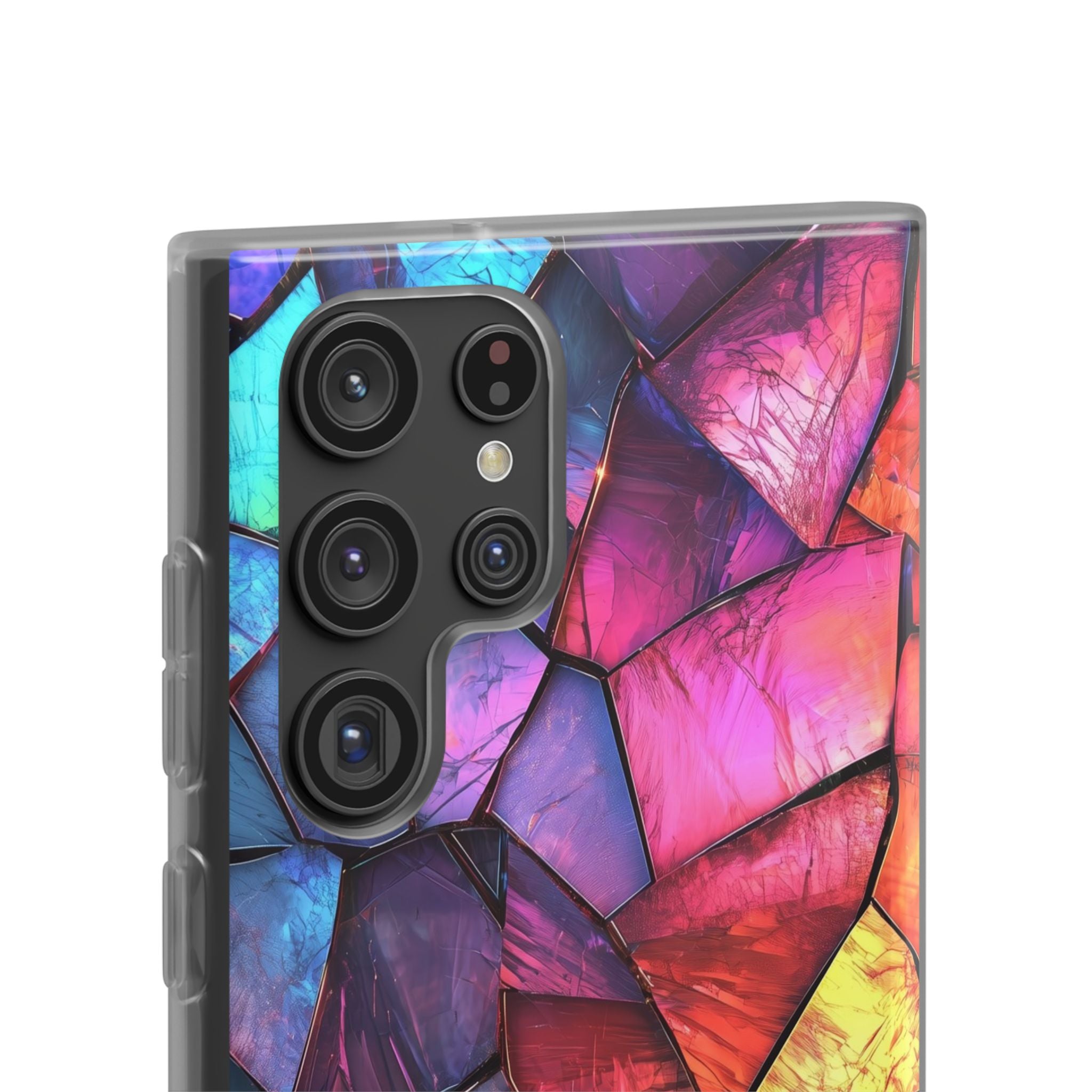 Cracked Prism Samsung S22 Ultra Case - Soft