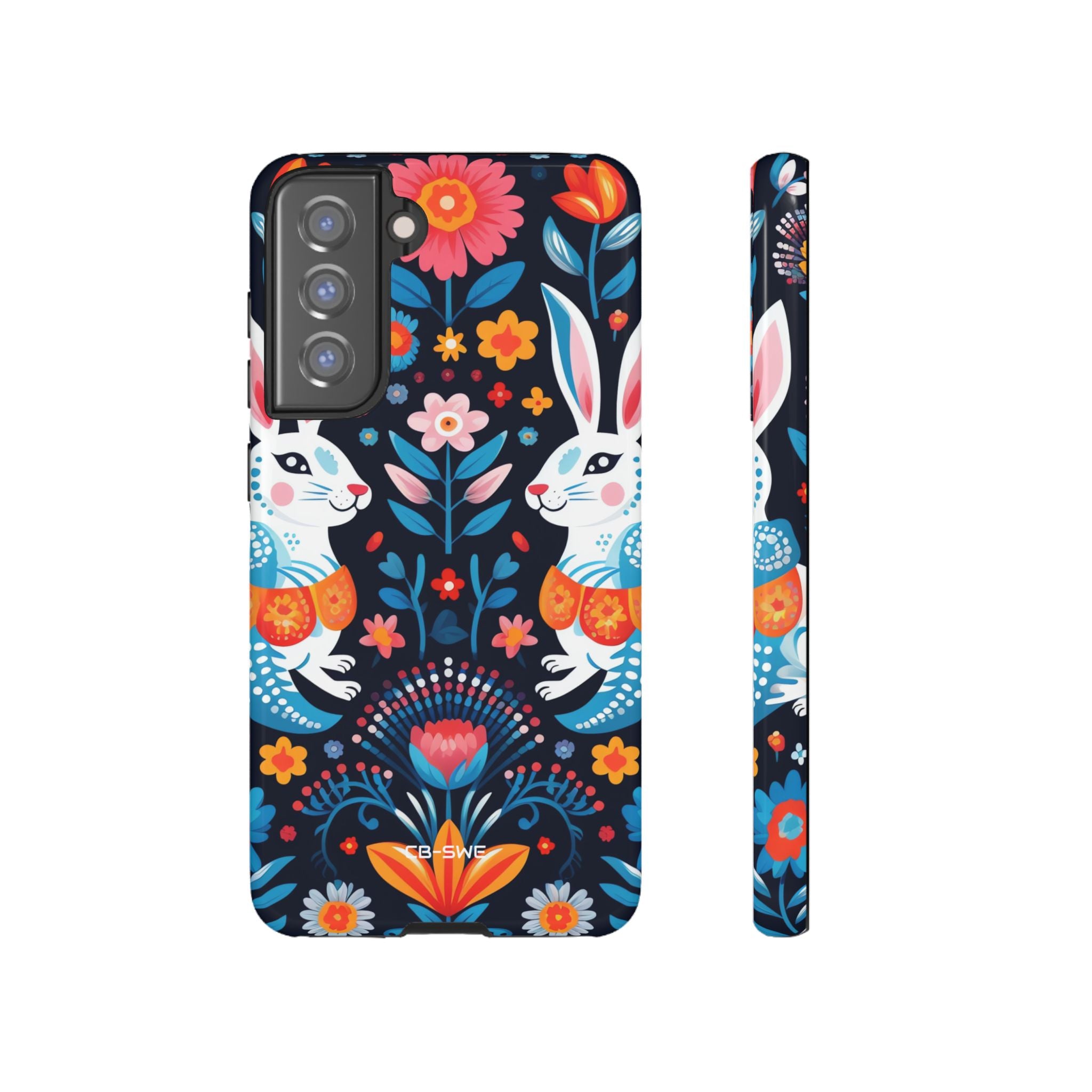 Bunnies Hop Flowers - Samsung Case