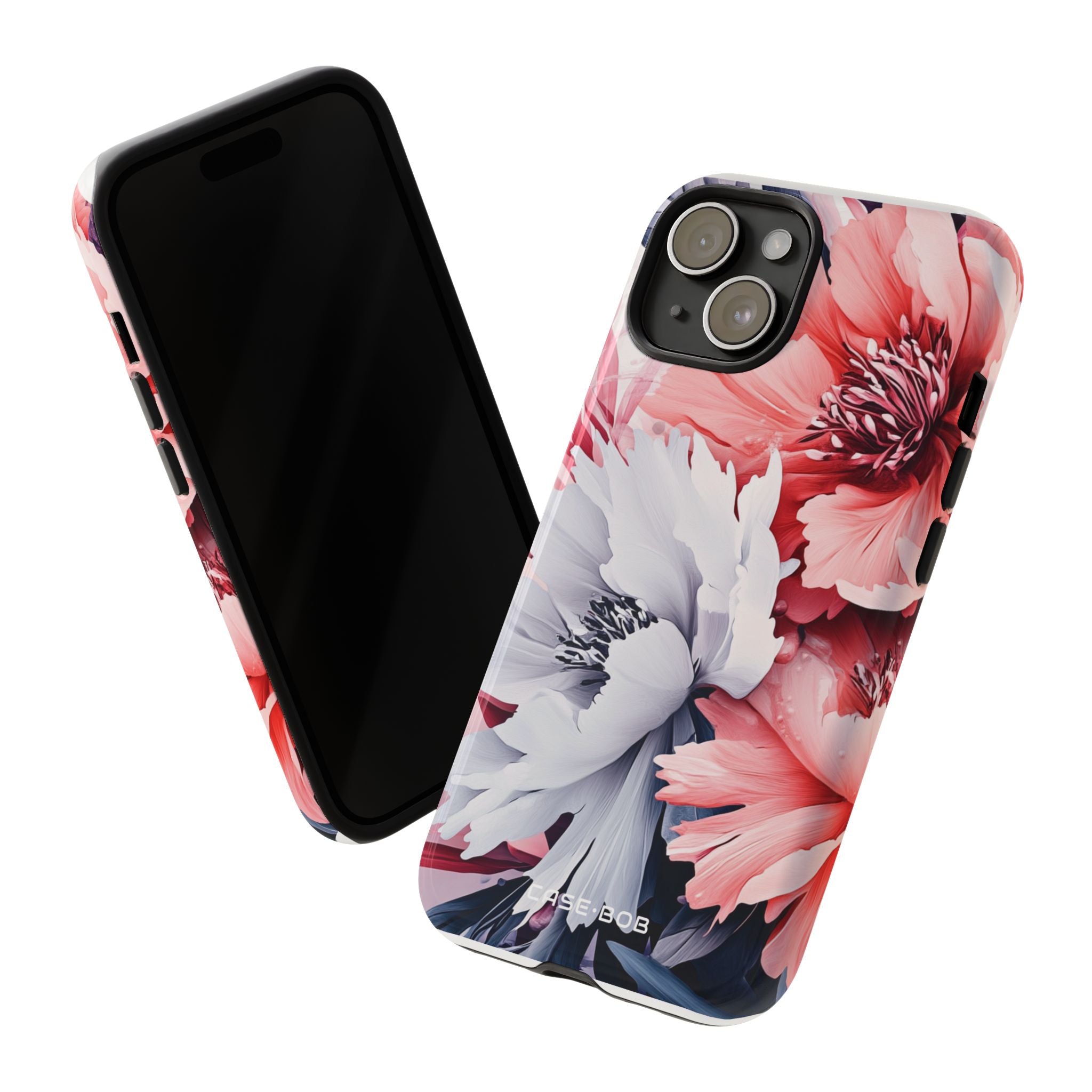 Coral Bloom iPhone 15 Case - Tough