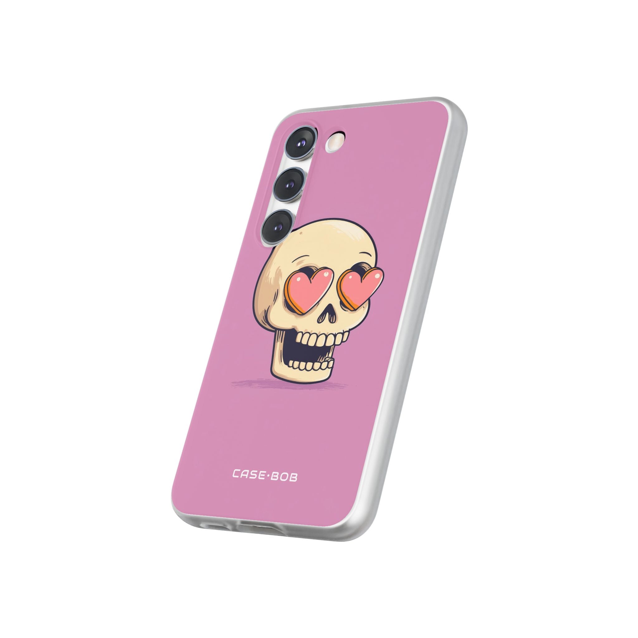 Heart Eyed Skull Samsung S23 Case - Soft
