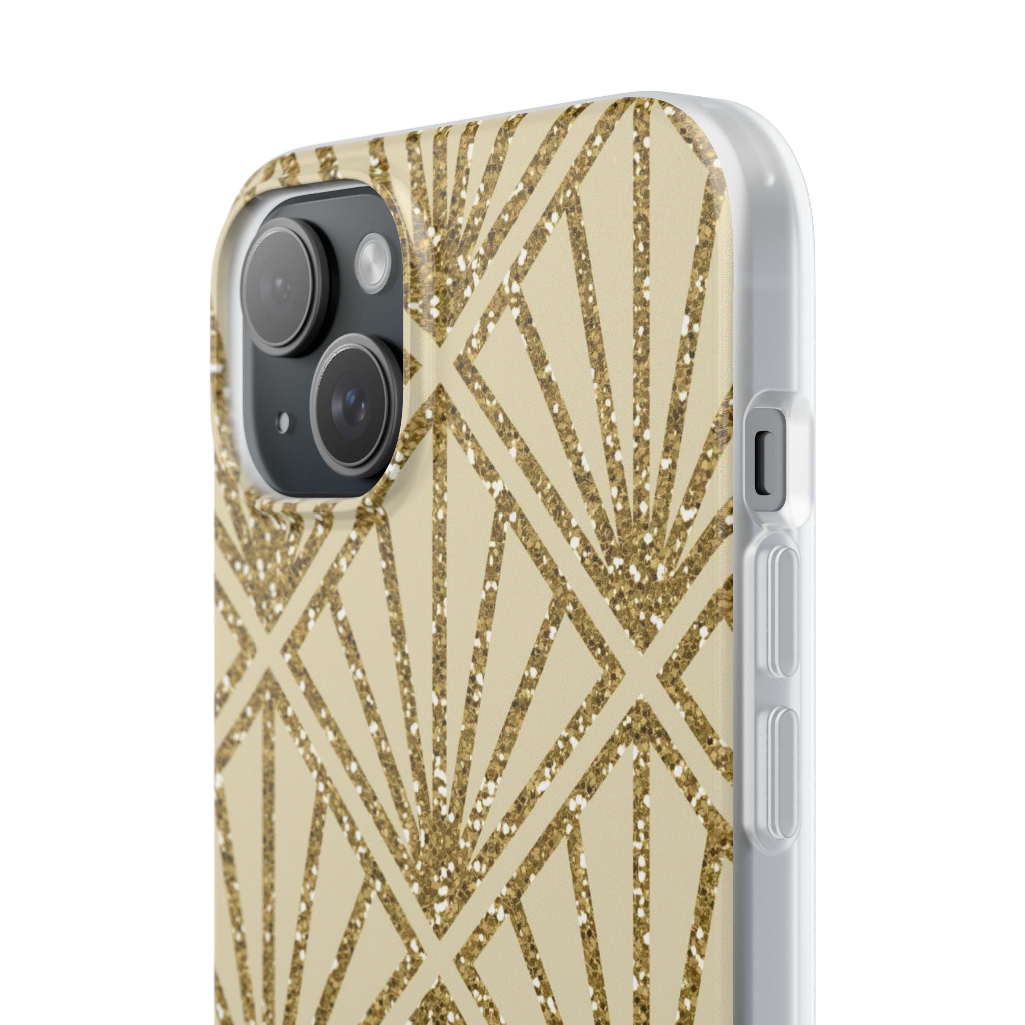 Gold Diamond Radiance iPhone 15 Plus Case - Soft