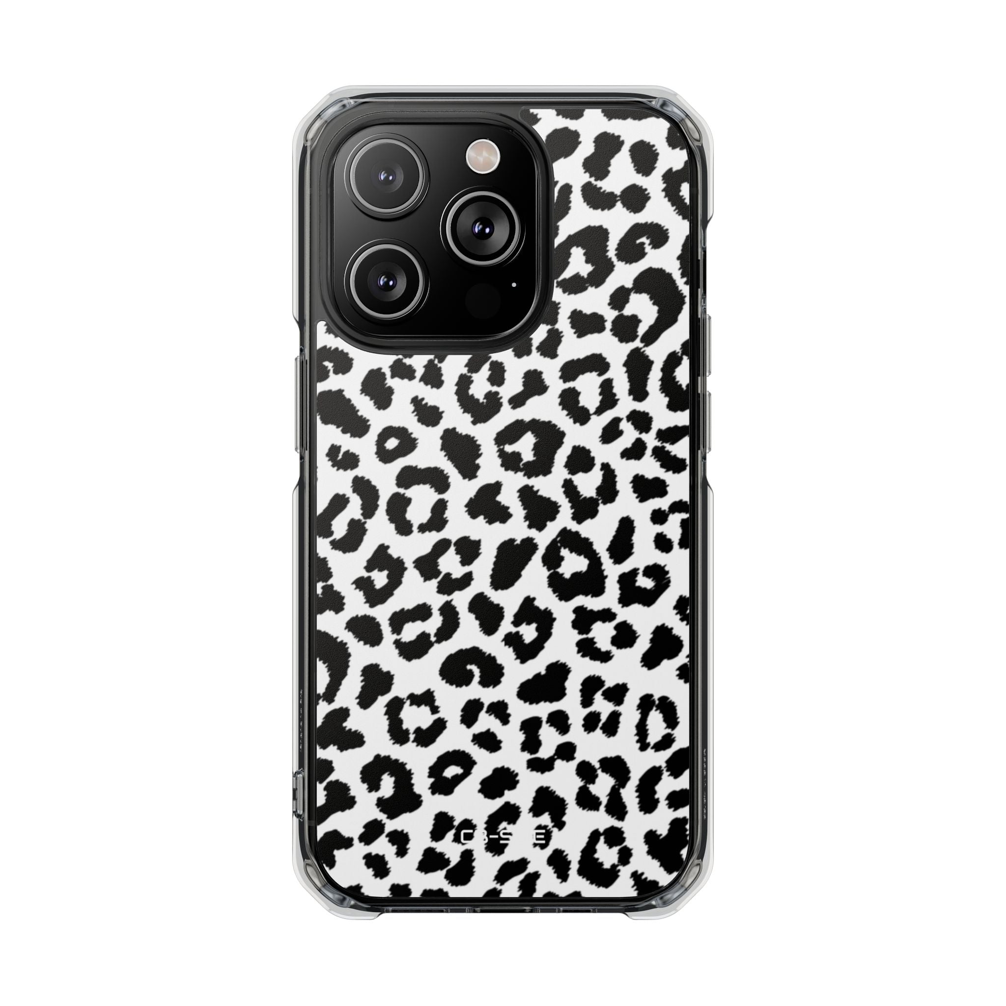Monochrome Leopard Essence iPhone Case - Impact