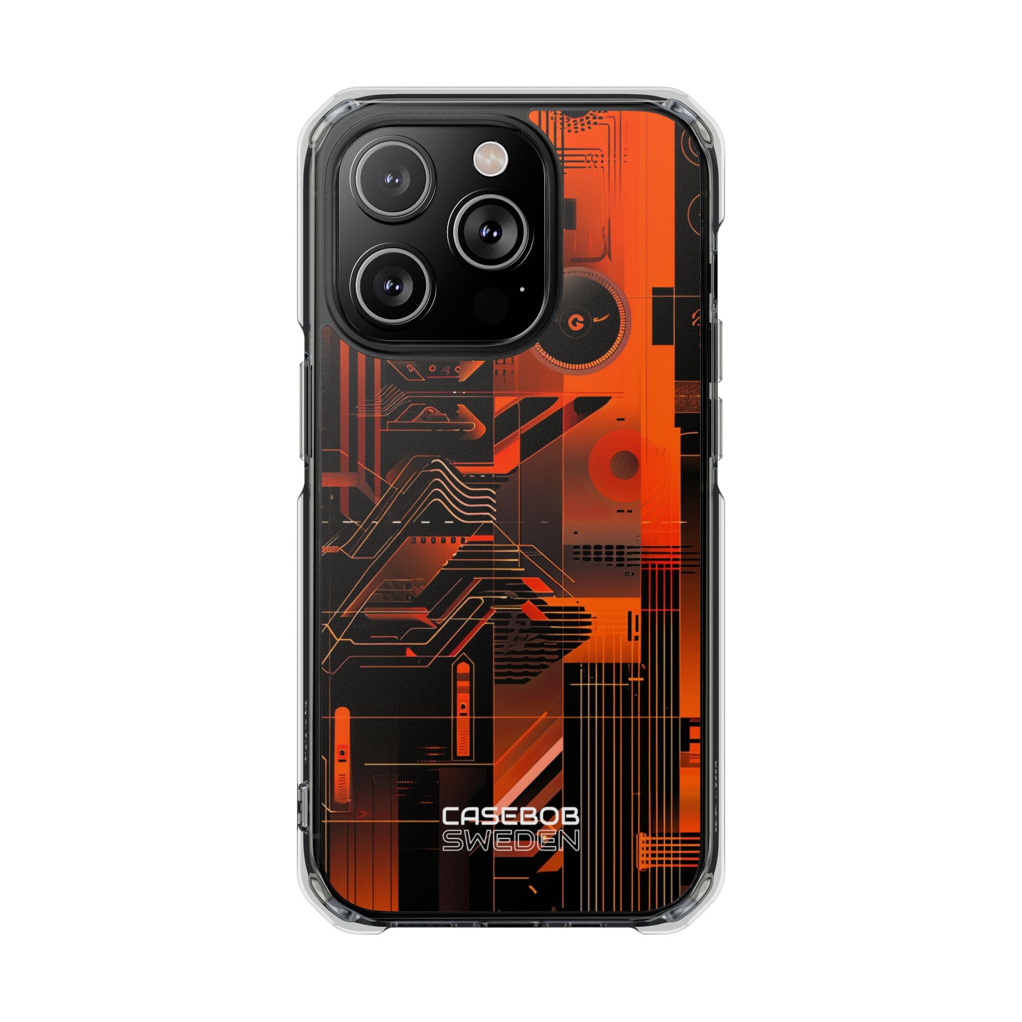 Orange Circuit Dreams iPhone 14 - Impact Clear+