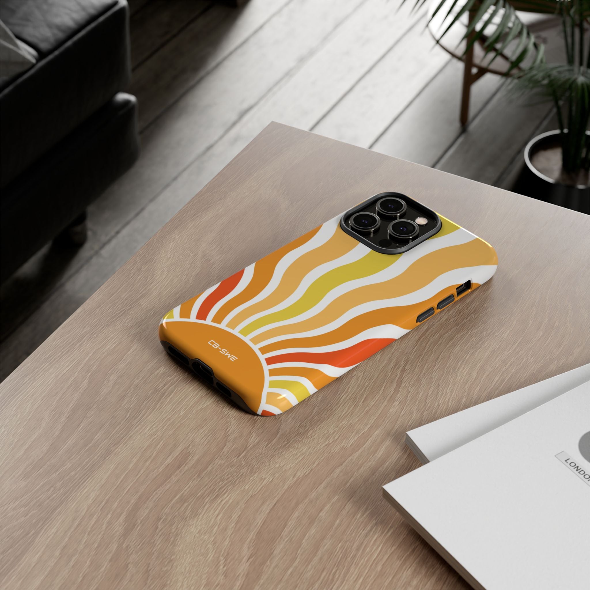 Retro Sunshine Waves - iPhone Case