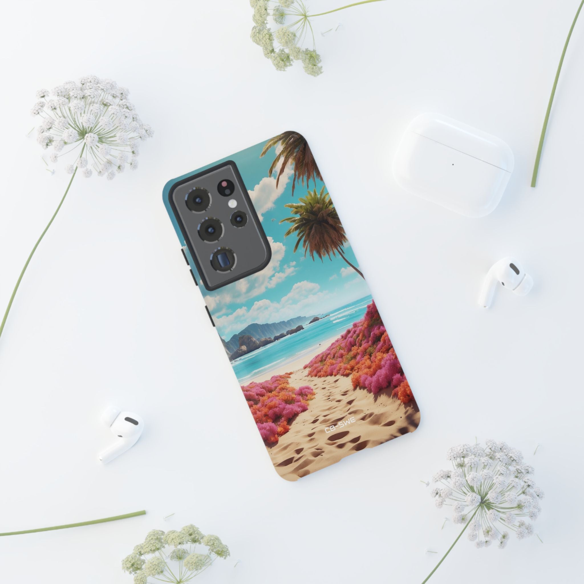 Tropical Flowers Frame - Samsung Case