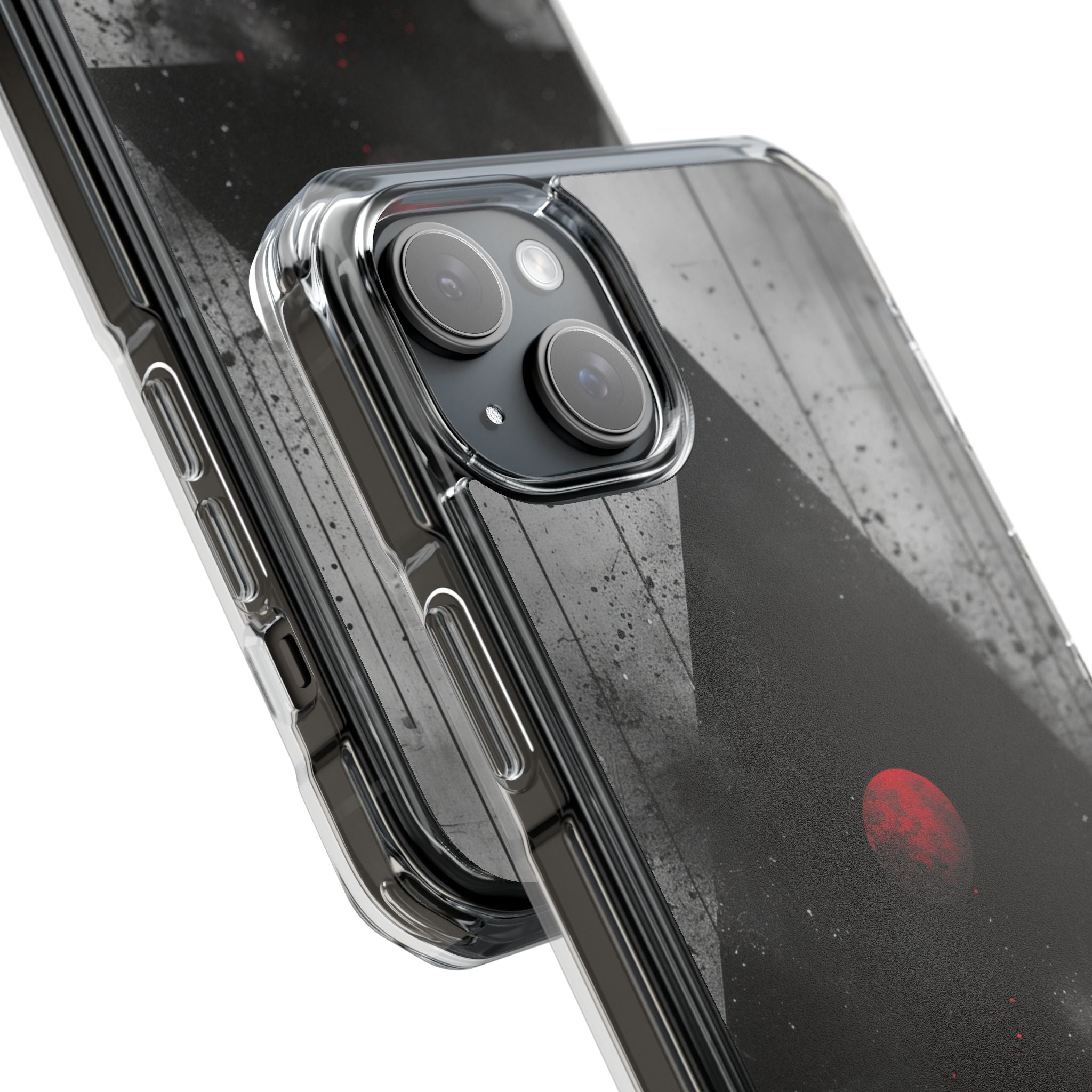 Crimson Core Geometry iPhone 15 - Impact Clear+