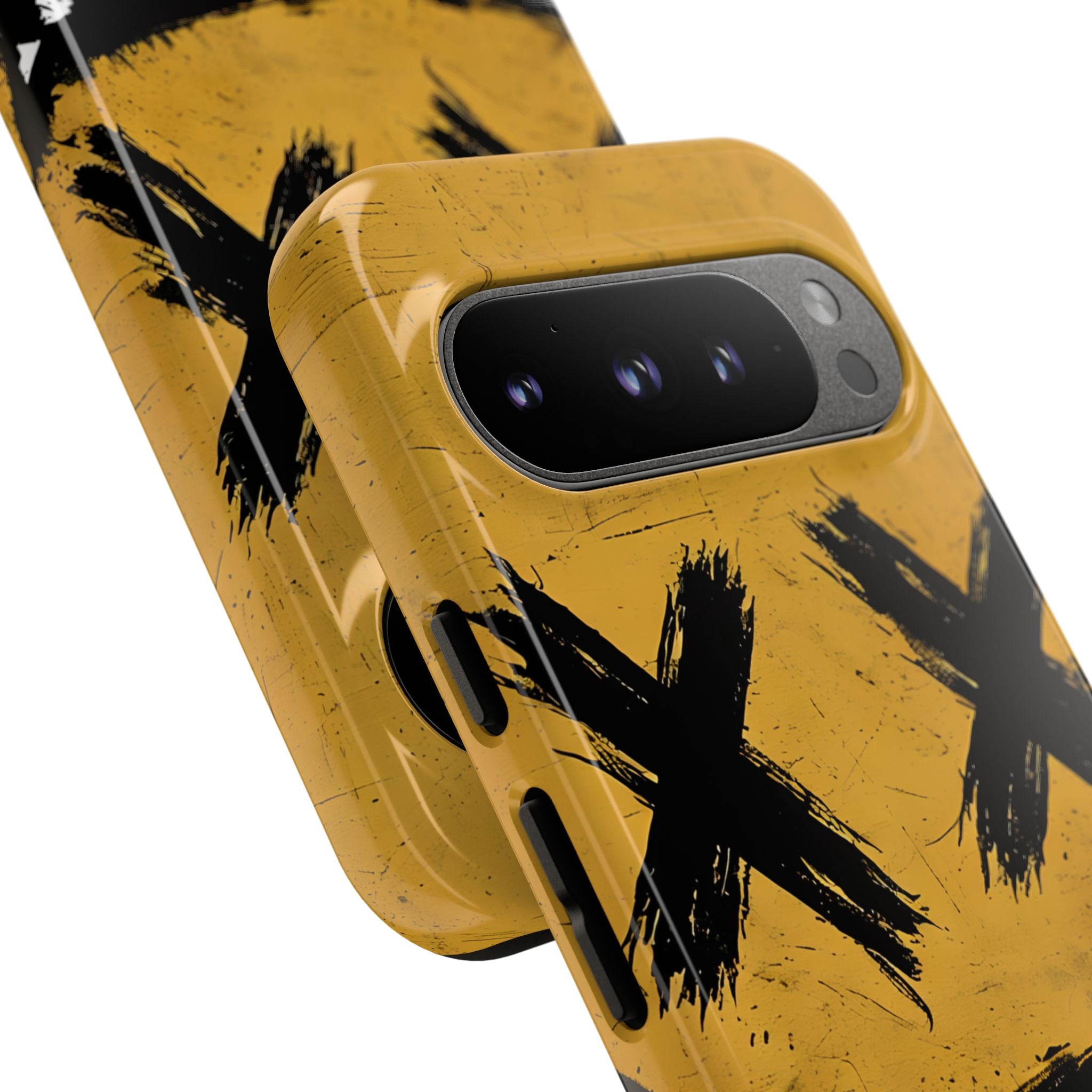 Sinister Smiling Face Grunge Illustration Google Pixel 9 - Tough