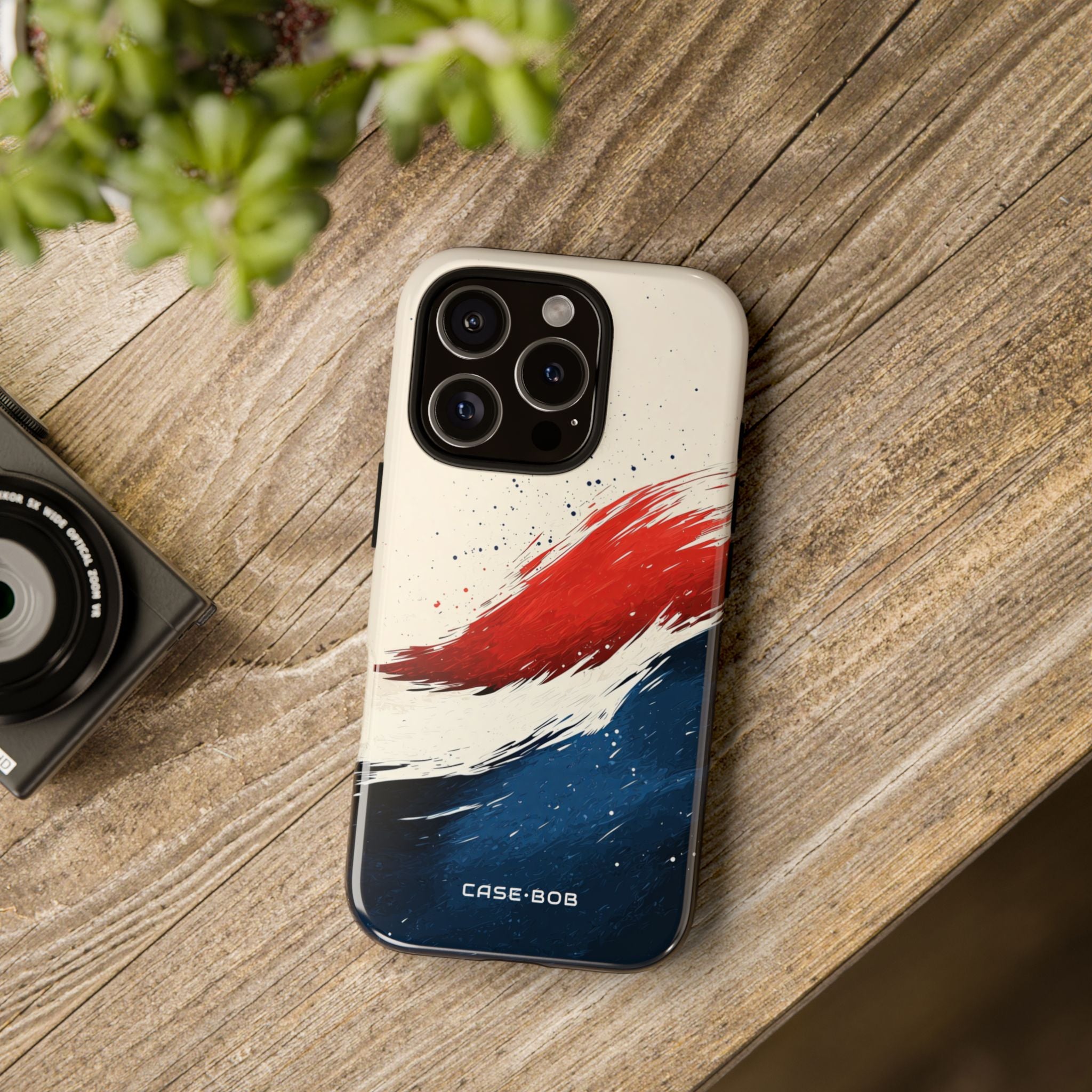 Crimson Sweep iPhone 16 Pro Case - Tough