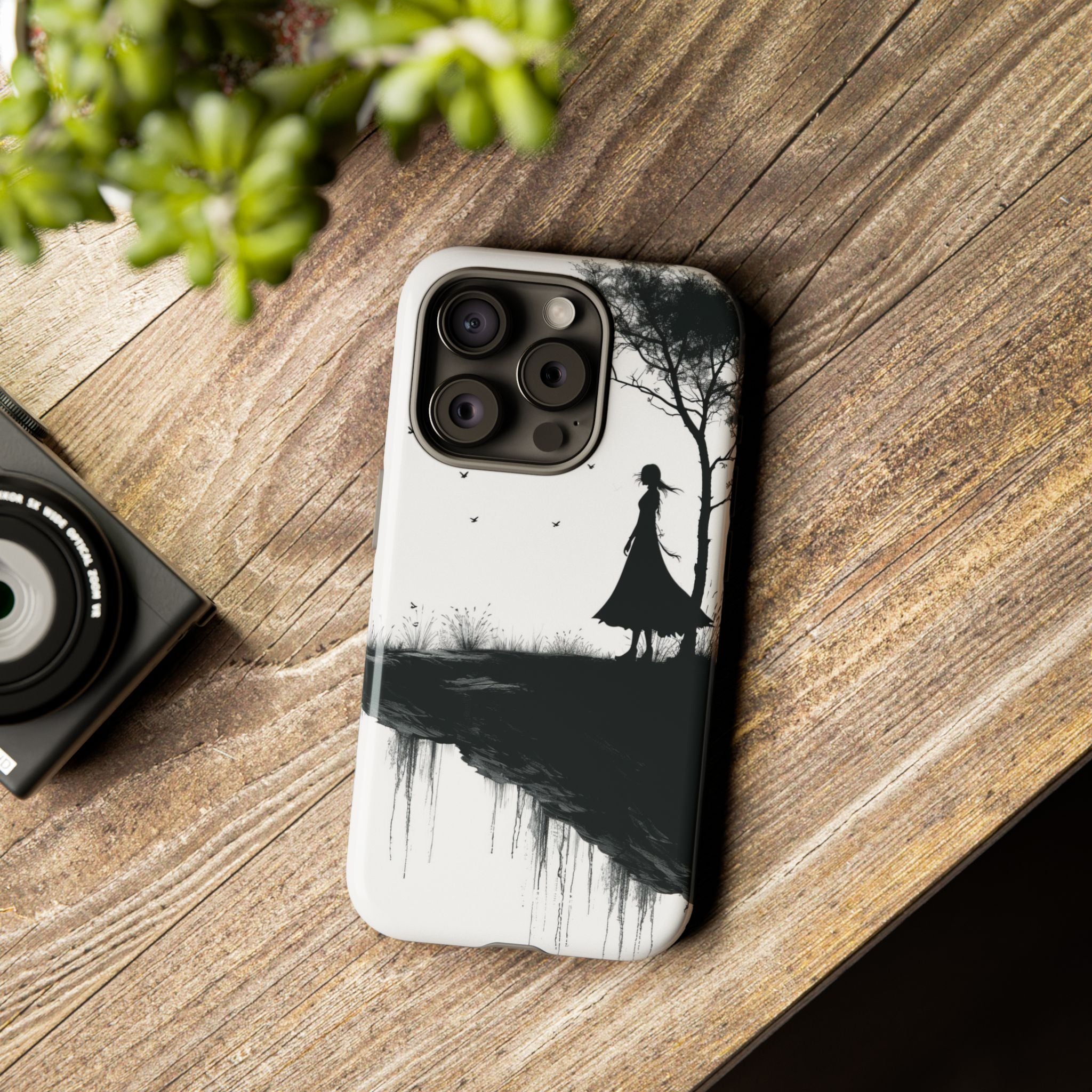 Cliffside Silhouette iPhone 15 Pro Case - Tough