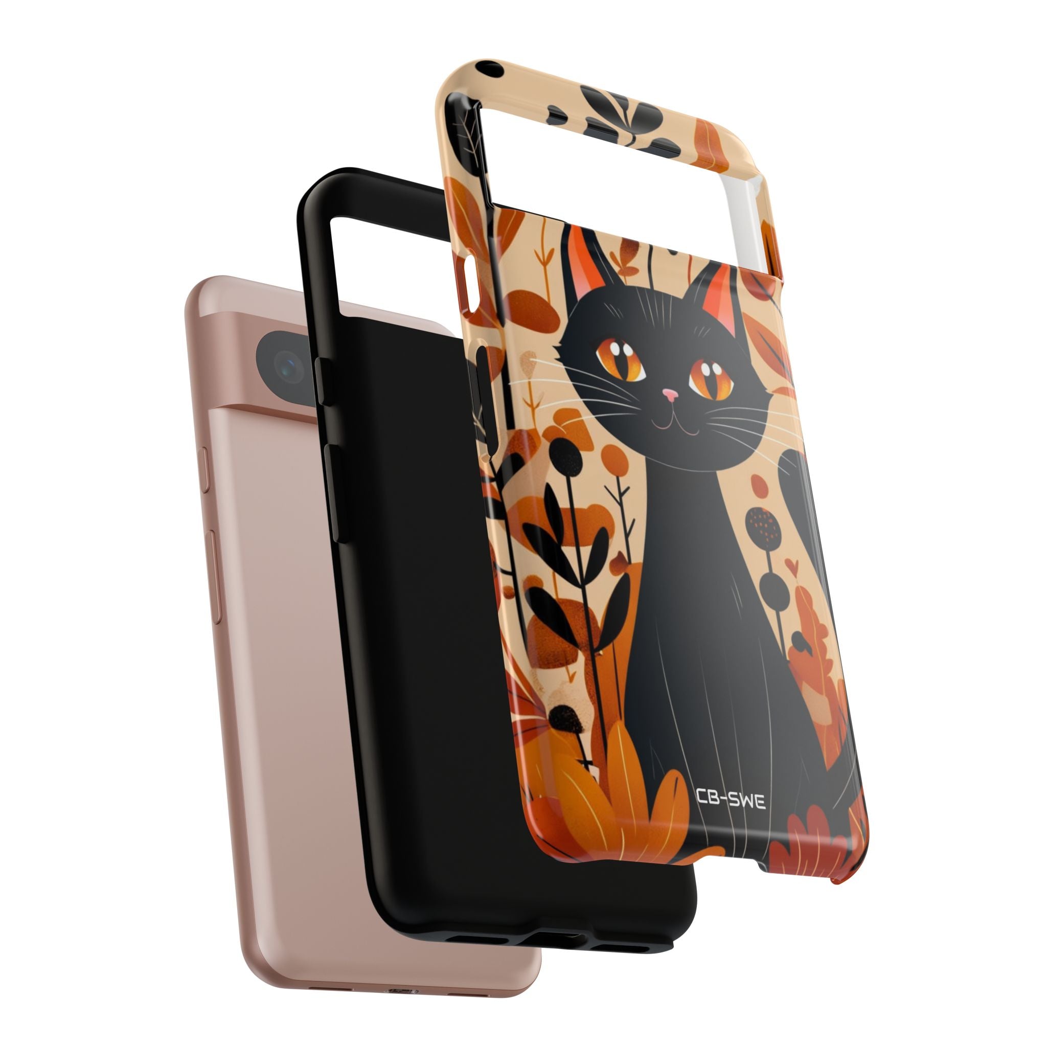 Autumnal Cat Whimsy - Google Pixel Case