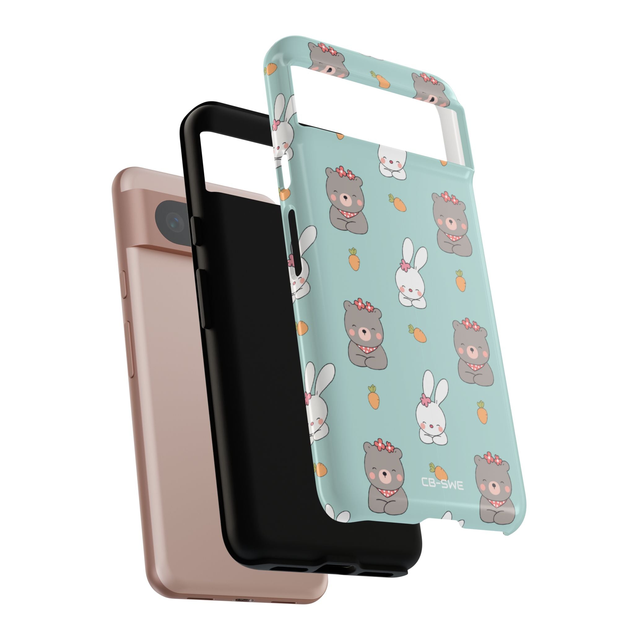 Bunnies Gather Carrots - Google Pixel Case