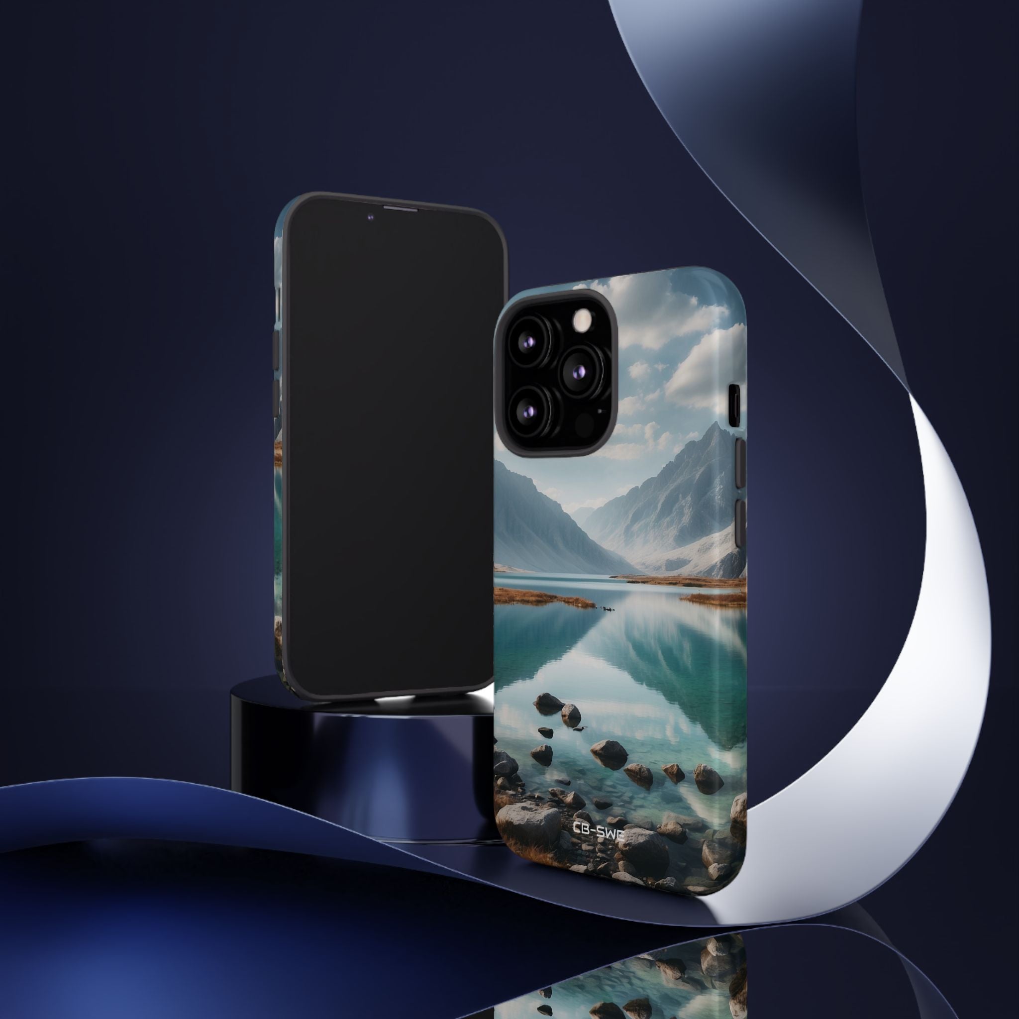 Mountain Reflections Swim - iPhone Case