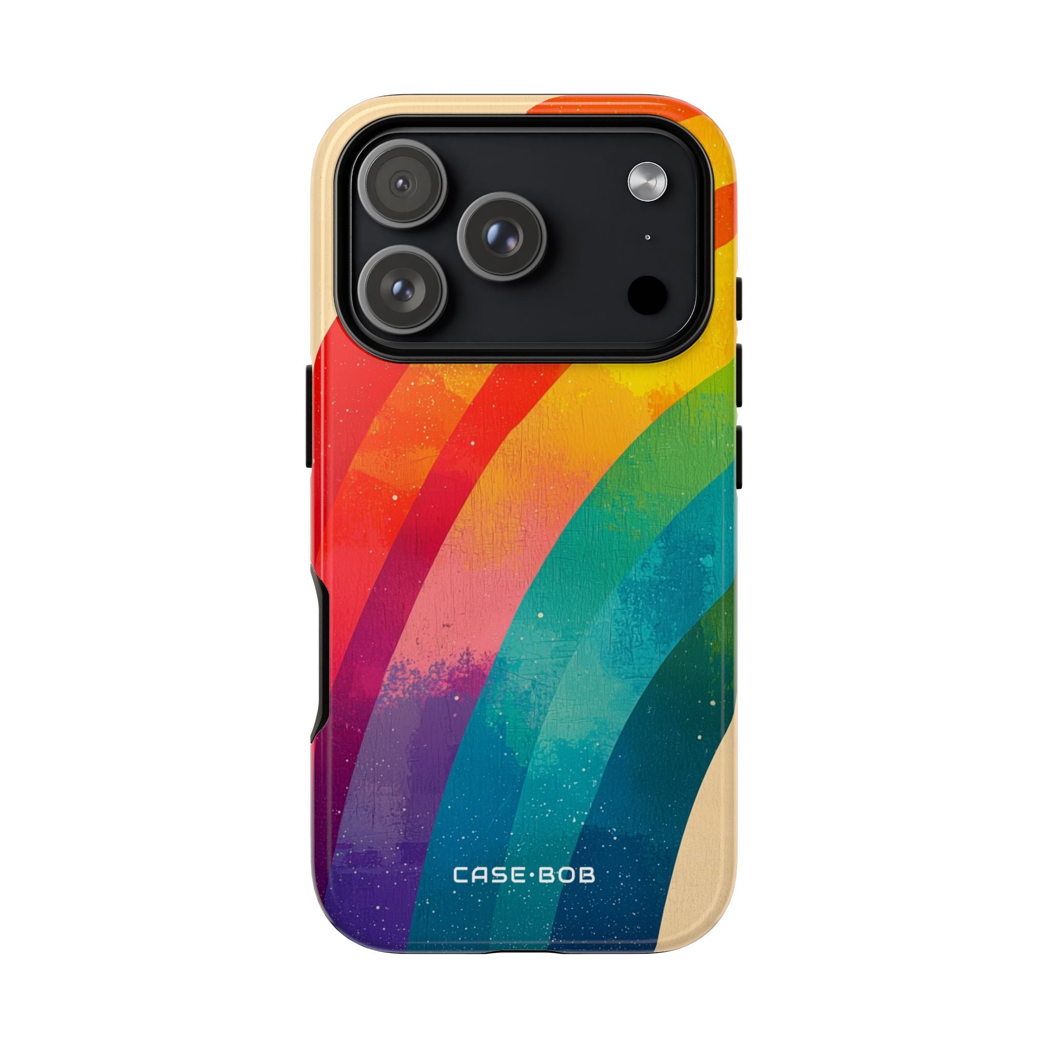 Textured Rainbow Arc iPhone 17 Pro Case - Tough