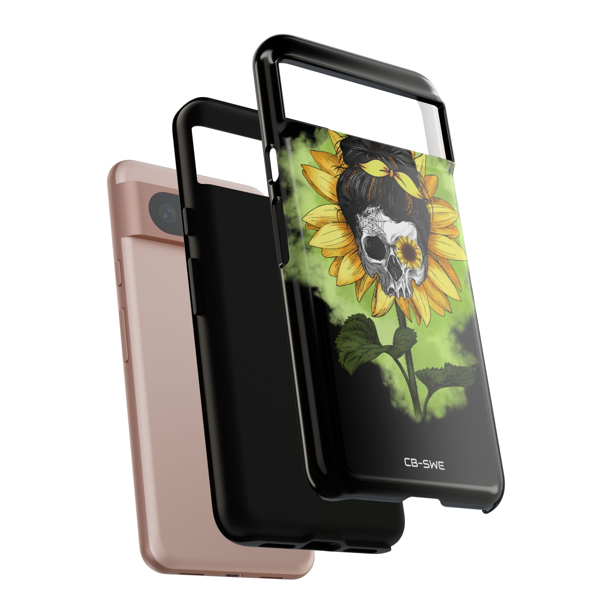 Sunflower Skull Fusion - Google Pixel Case