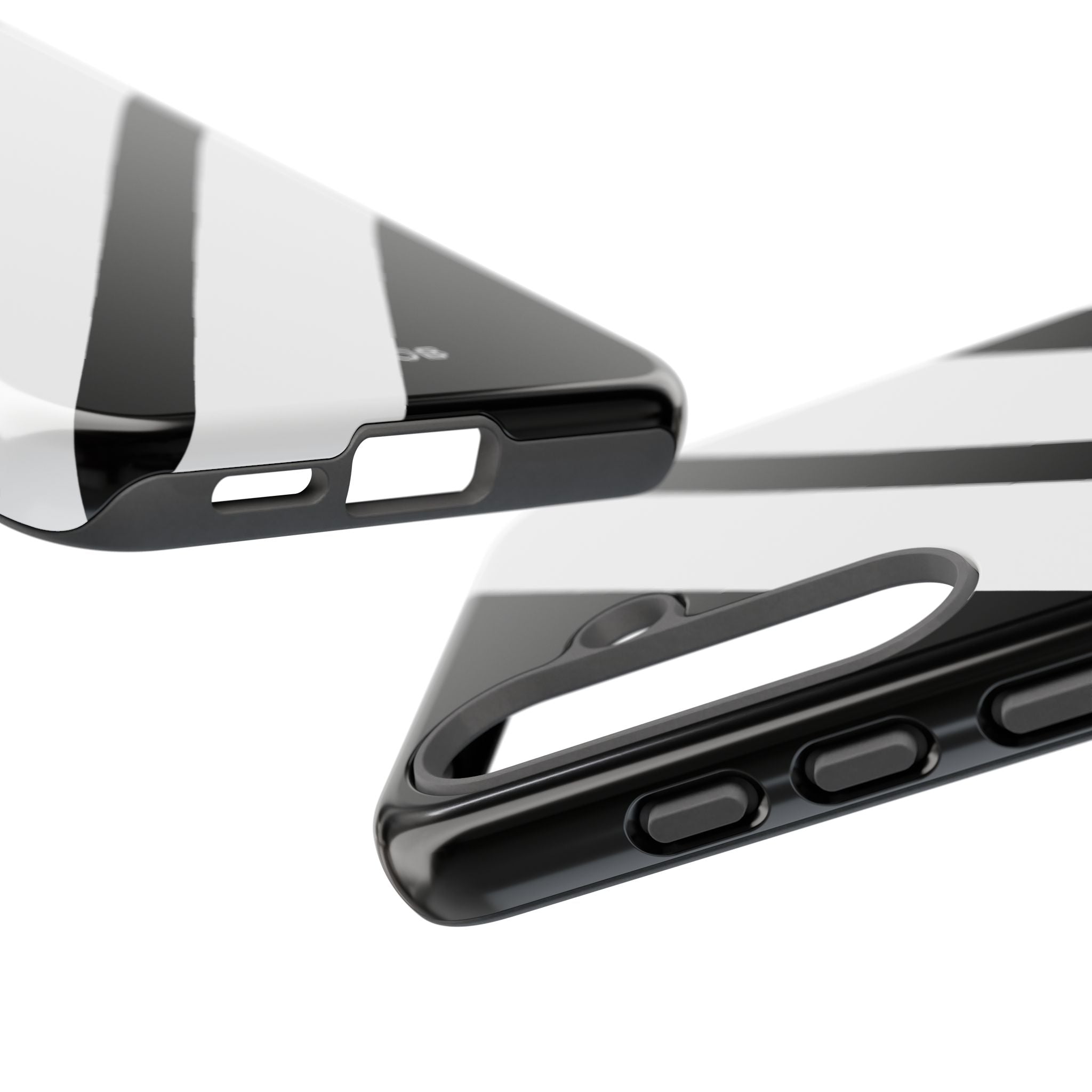 Diagonal Bands Noir Samsung S25 Case - Tough