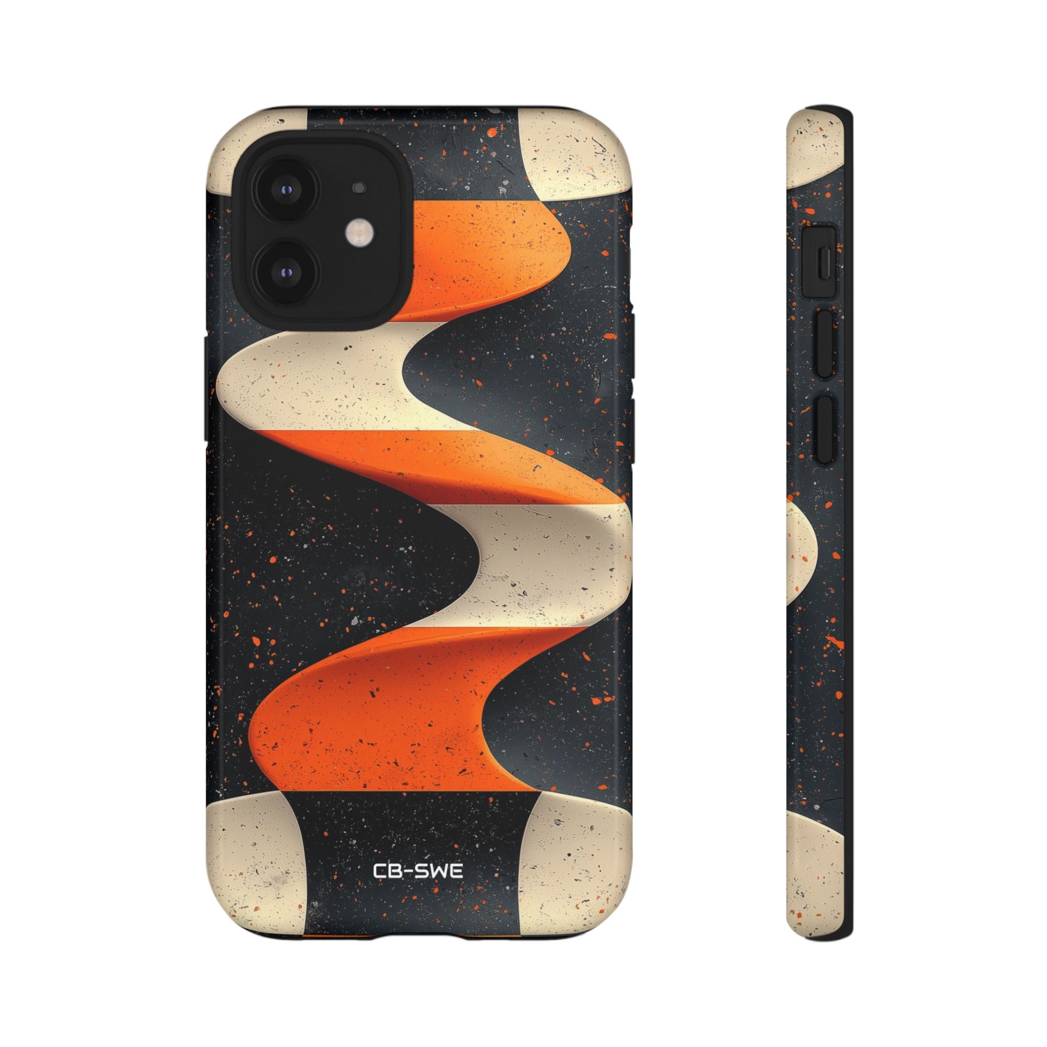 Orange Waves Flow - iPhone Case