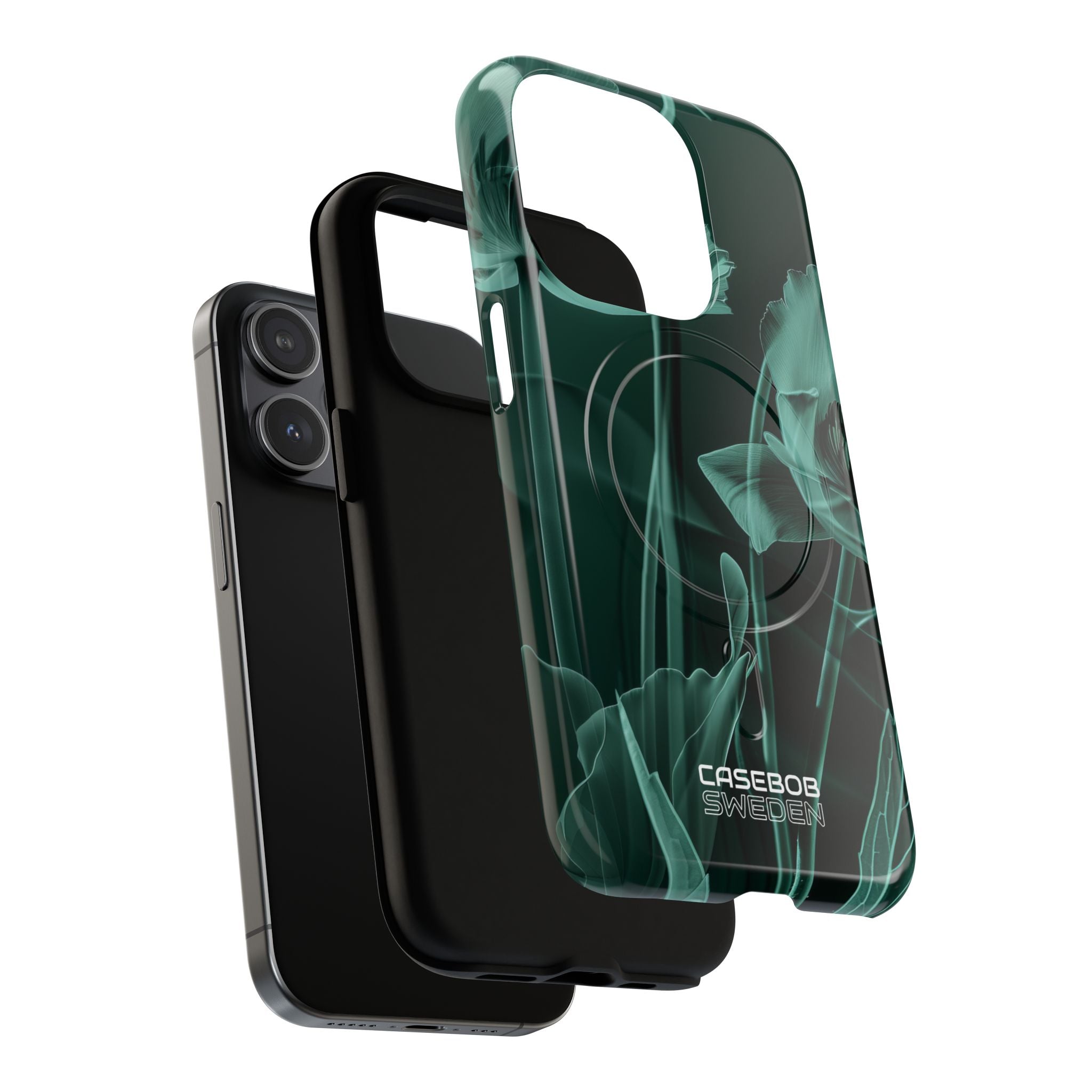 Teal Bloom Radiance iPhone 15 - Tough+