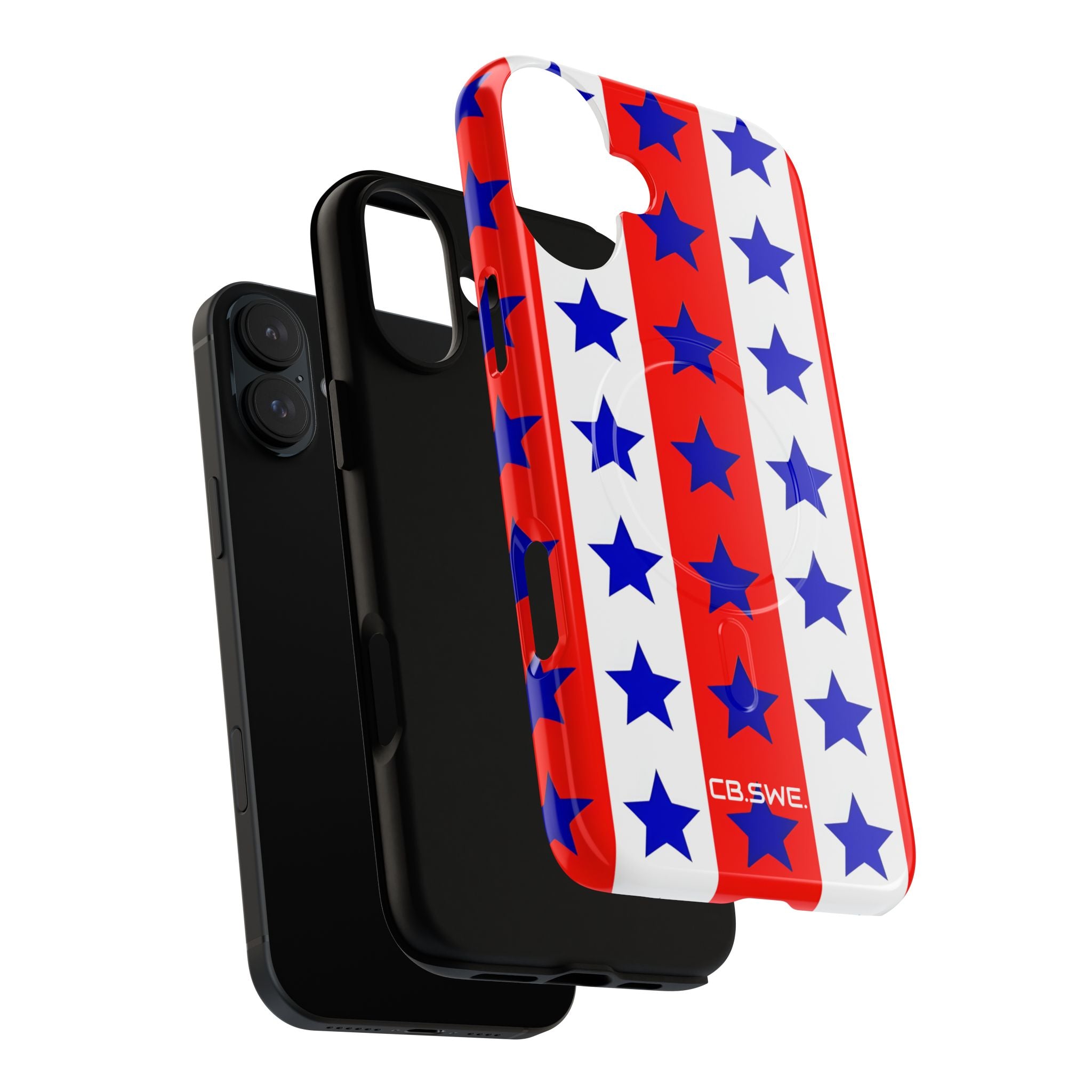 Patriotic American Flag Inspired Seamless iPhone 16 - Tough+