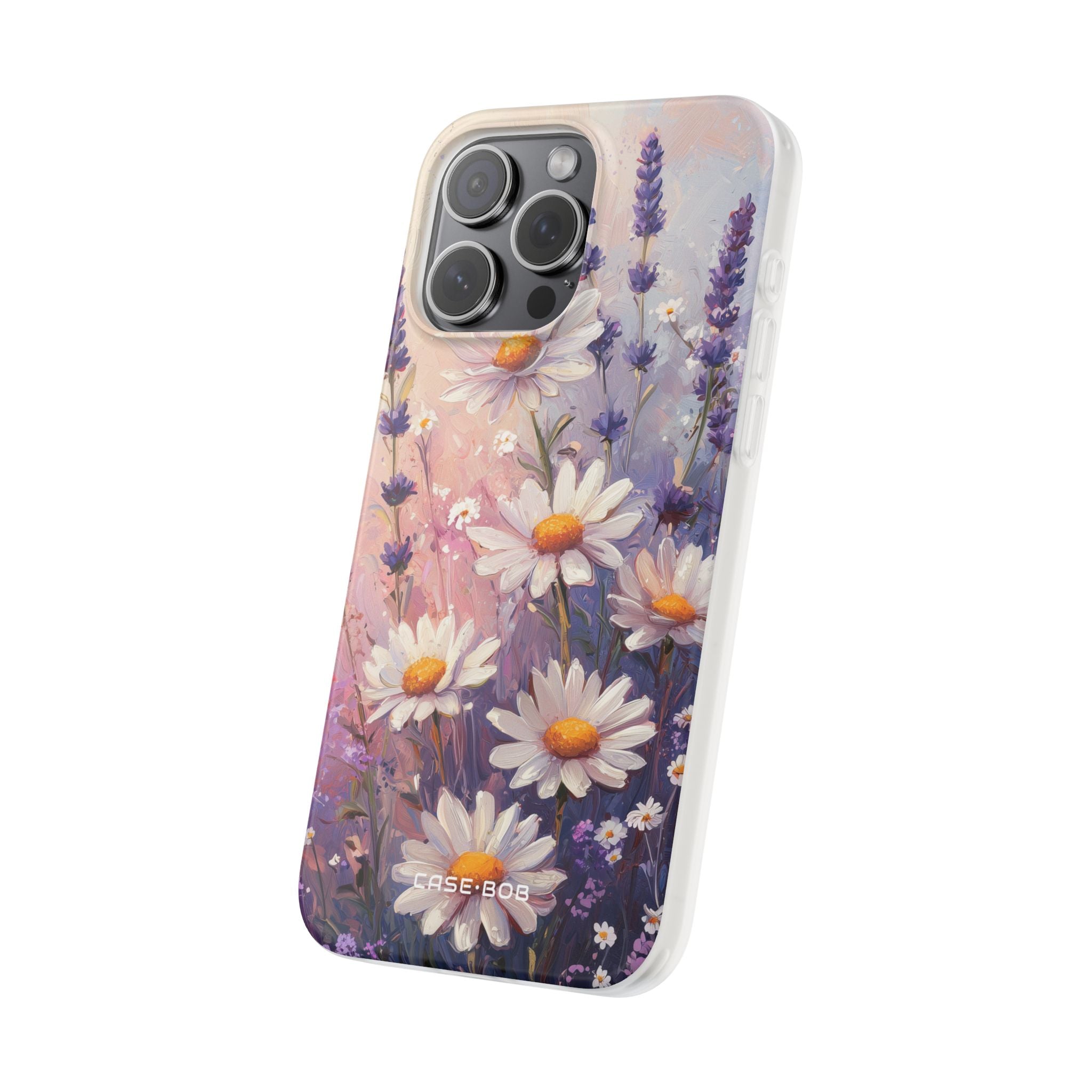 Daisy Lavender Bloom iPhone 15 Pro Max Case - Soft