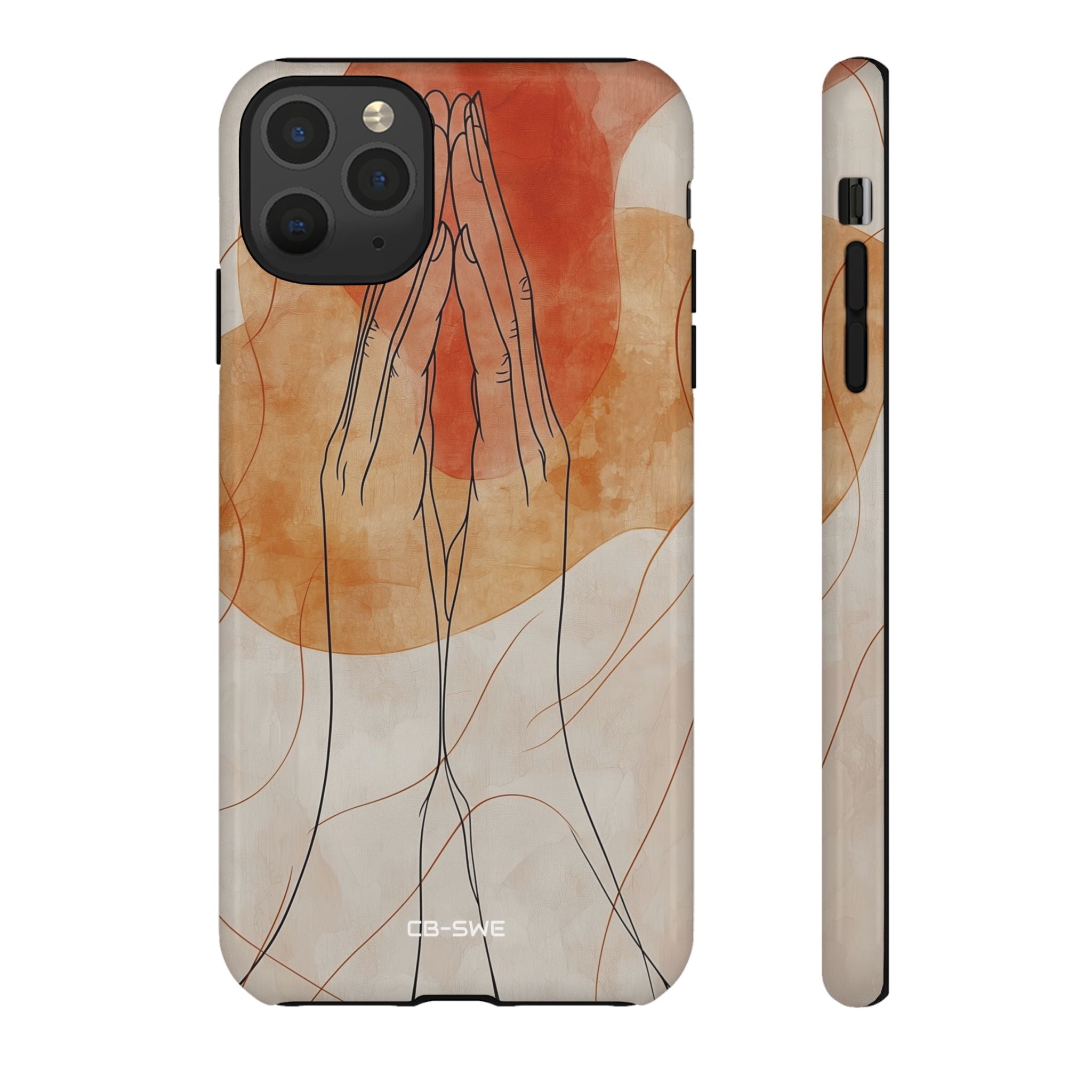 Hands Embrace Light - iPhone Case