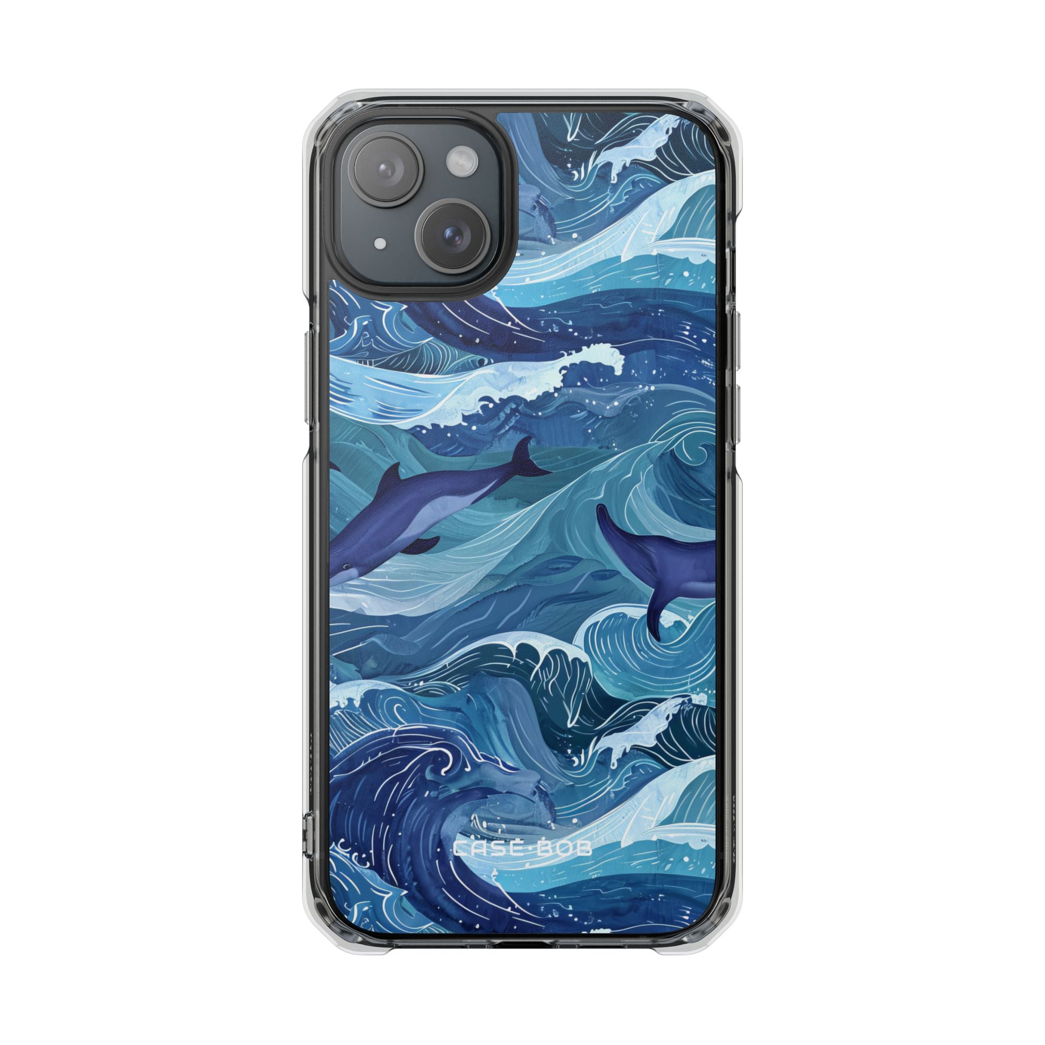 Dolphin Waves iPhone 15 Plus Case - Impact