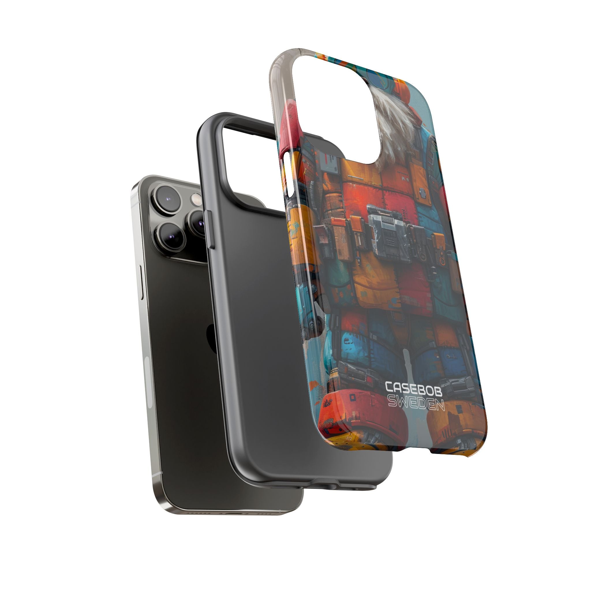 Whimsical Robot Wanderer iPhone 14 - Tough