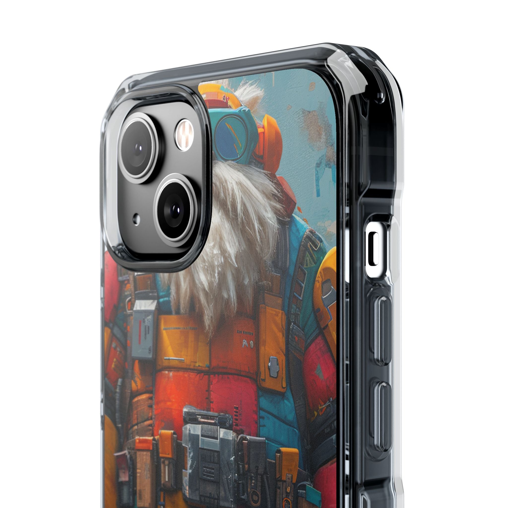 Whimsical Robot Wanderer iPhone 14 - Impact Clear+