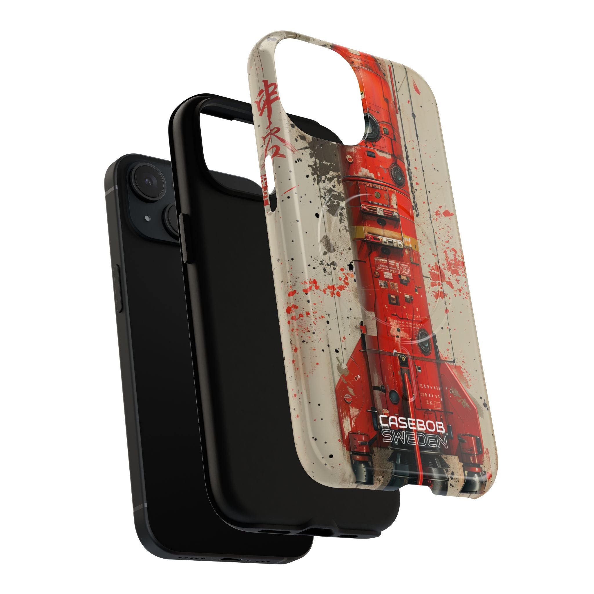 Crimson Rocket Burst iPhone 15 - Tough+
