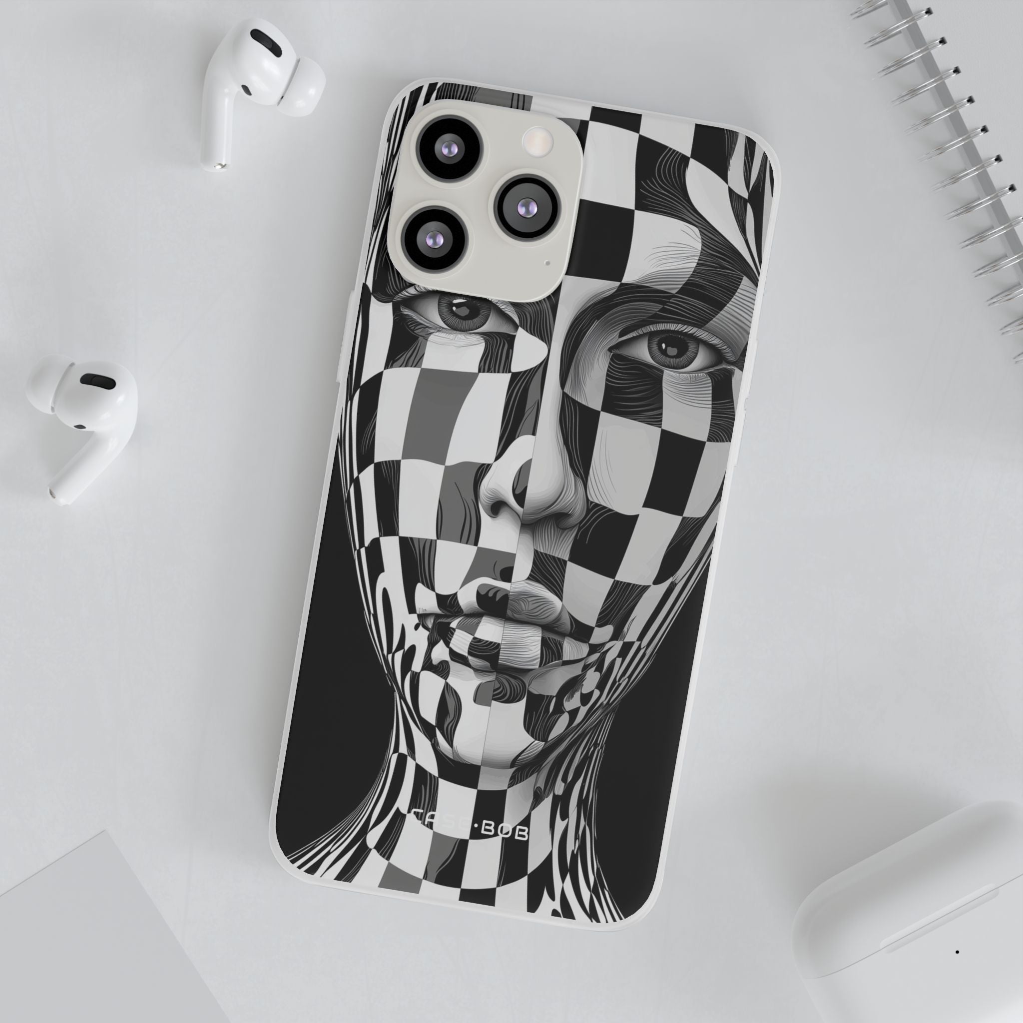 Checkered Face iPhone 13 Pro Max - Soft