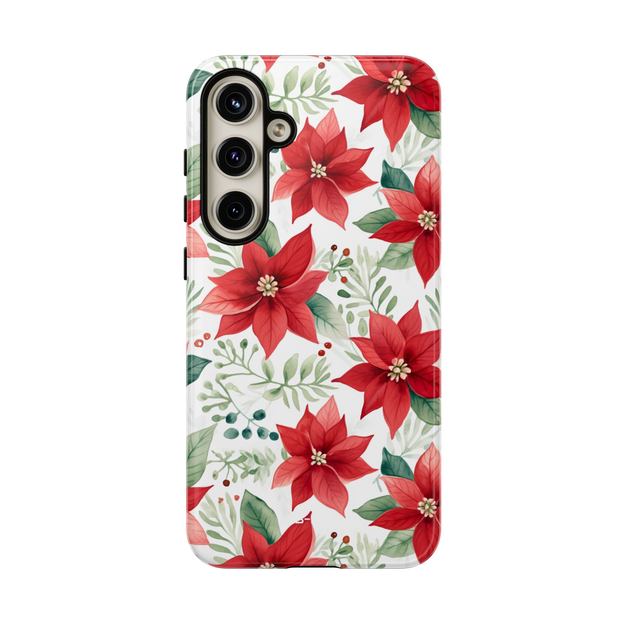 Poinsettias Bloom Bright - Samsung Case