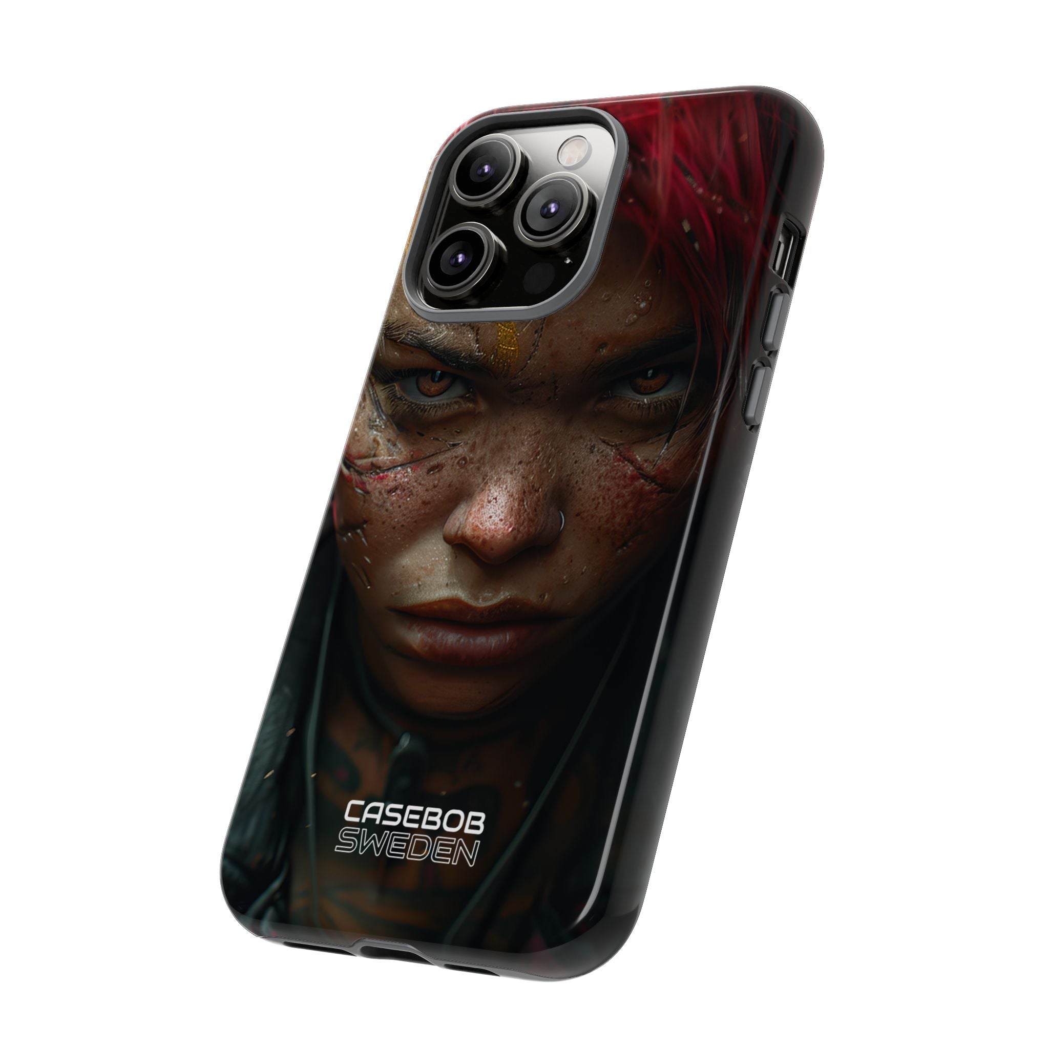 Cyberpunk Rebel Portrait iPhone 14 - Tough