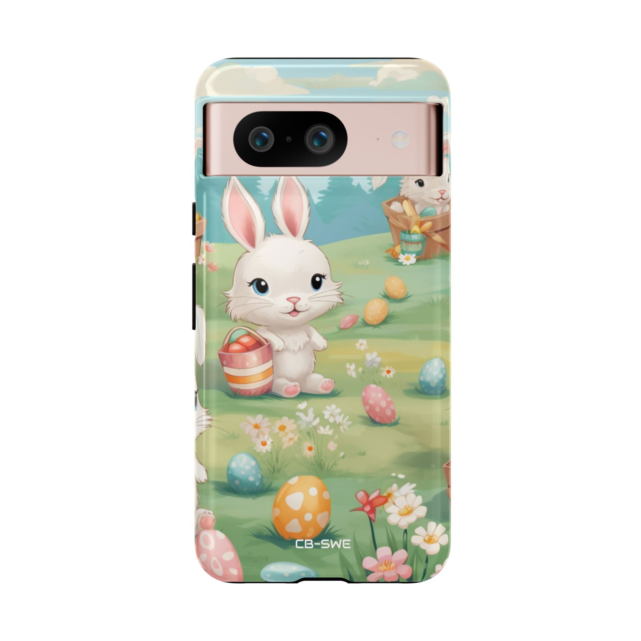 Bunnies Hunt Eggs - Google Pixel Case
