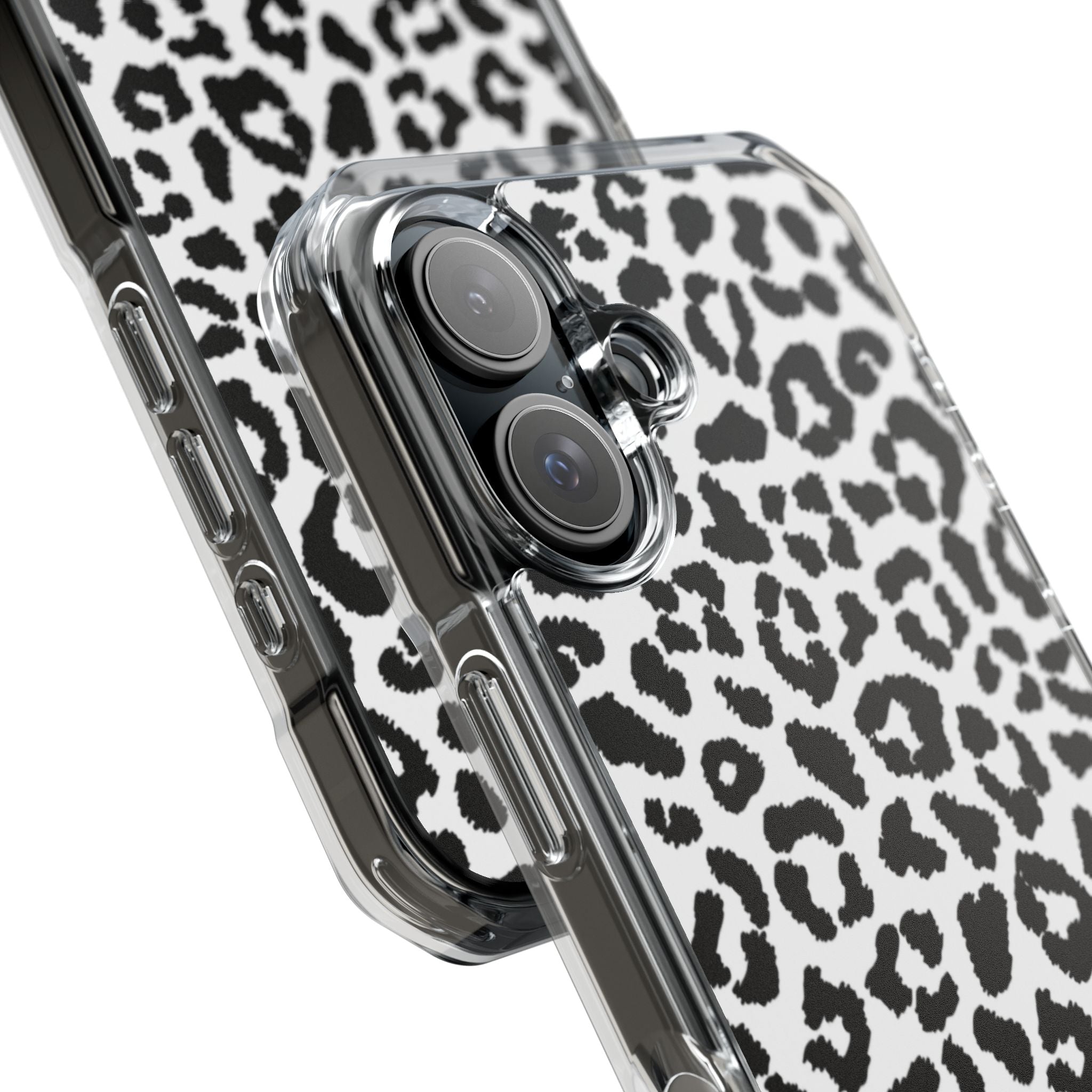 Monochrome Leopard Essence iPhone Case - Impact