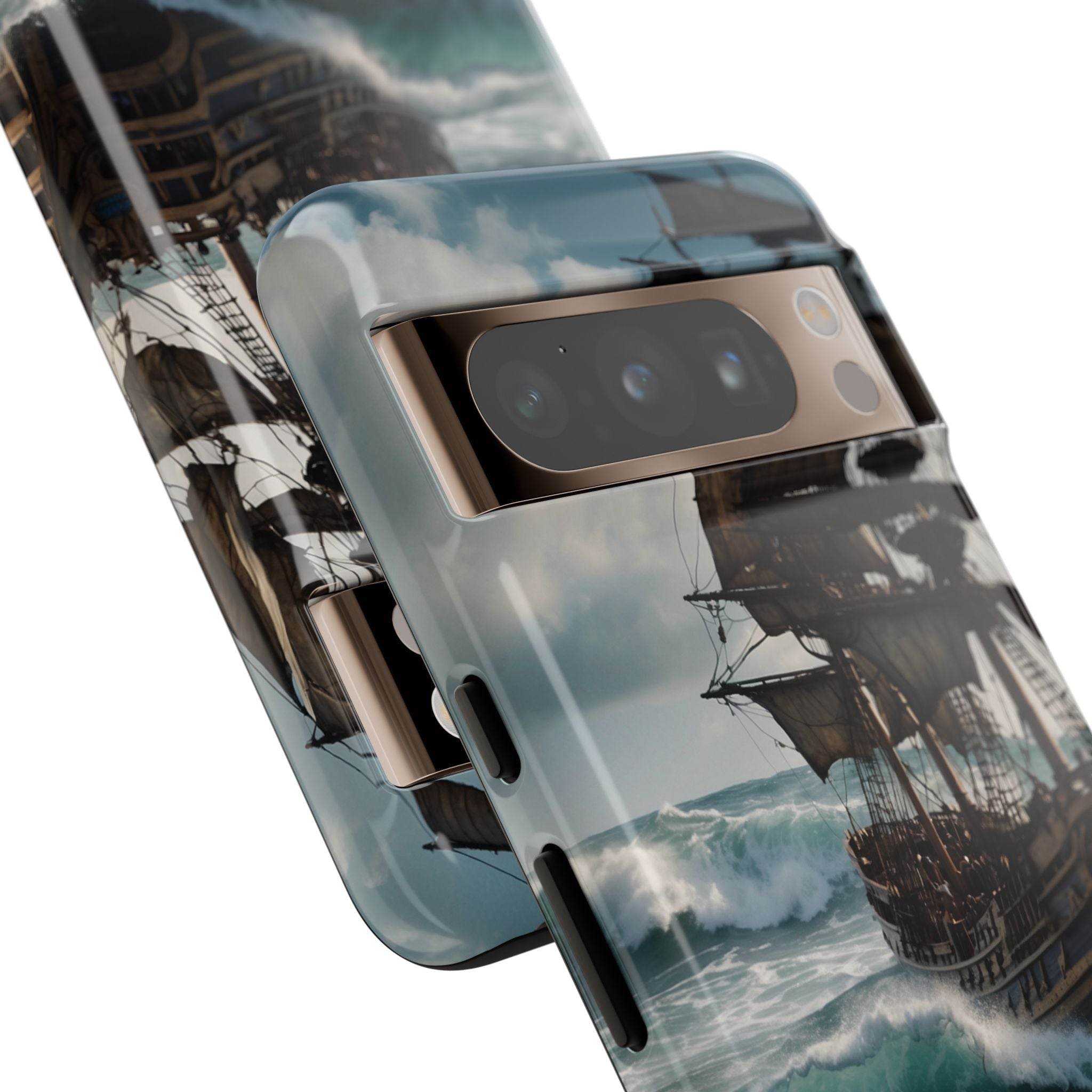 Ship Faces Waves - Google Pixel Case