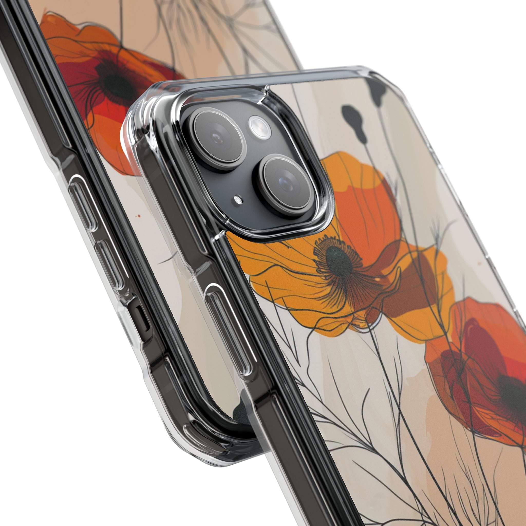 Golden Bloom Dance iPhone 15 - Impact Clear+