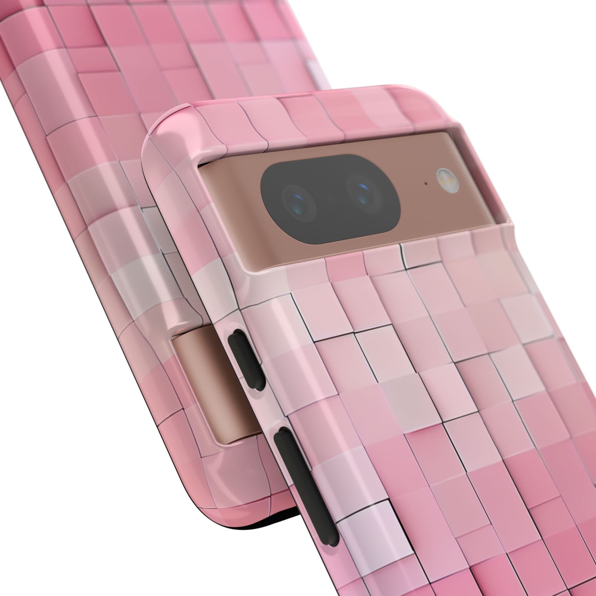 Pink Mosaic Glow Google Pixel 8 - Tough