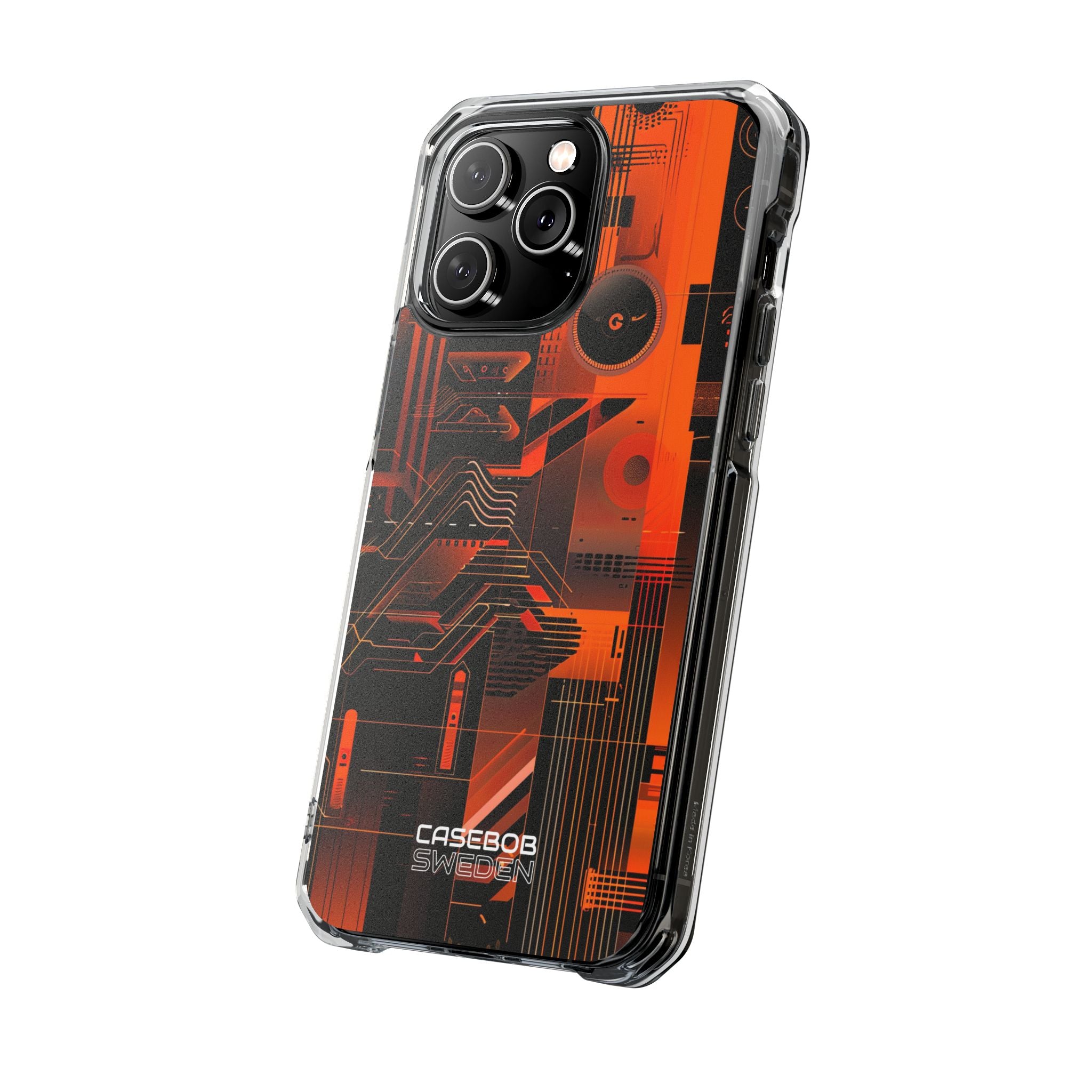 Orange Circuit Dreams iPhone 14 - Impact Clear+