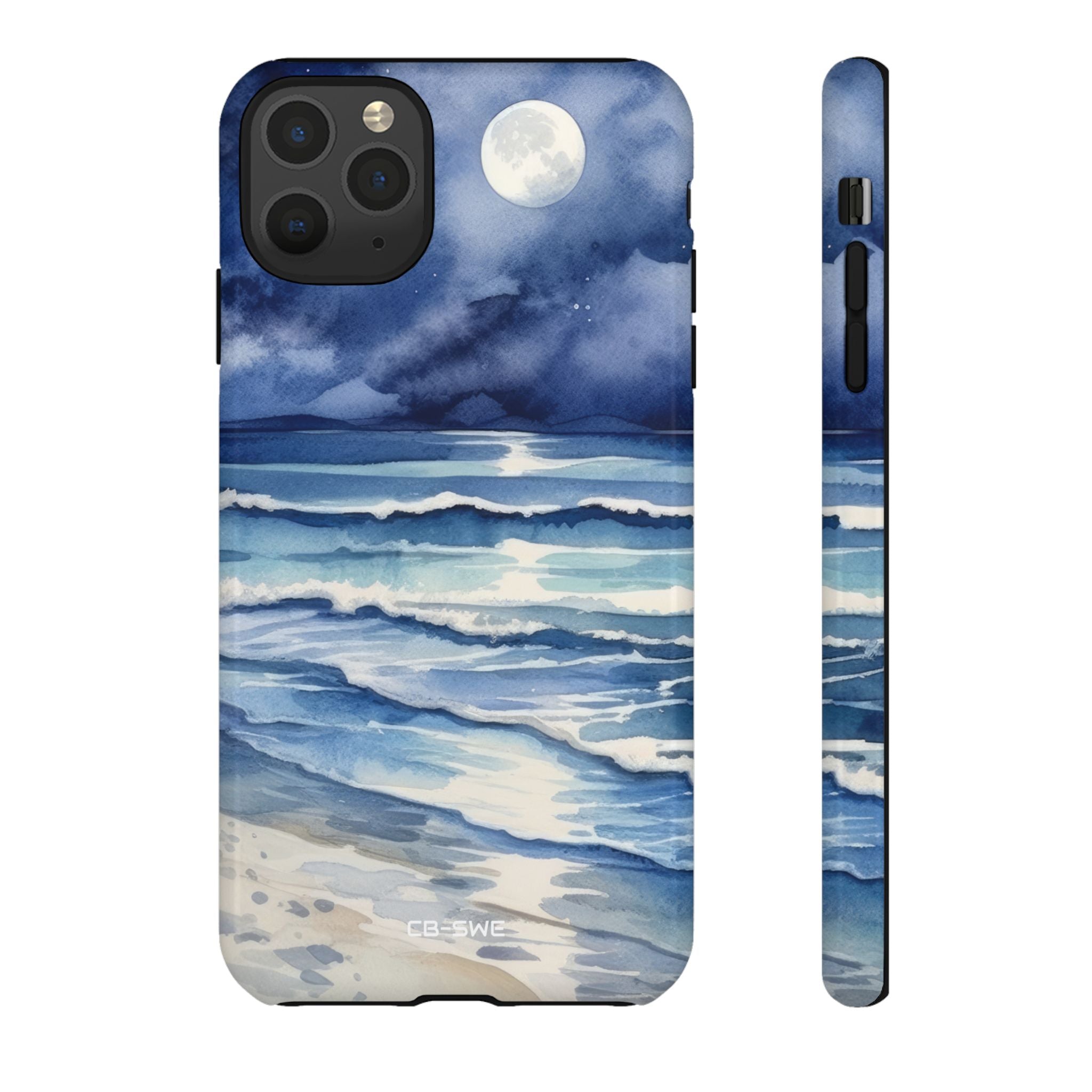 Moonlight Reflects Waves - iPhone Case