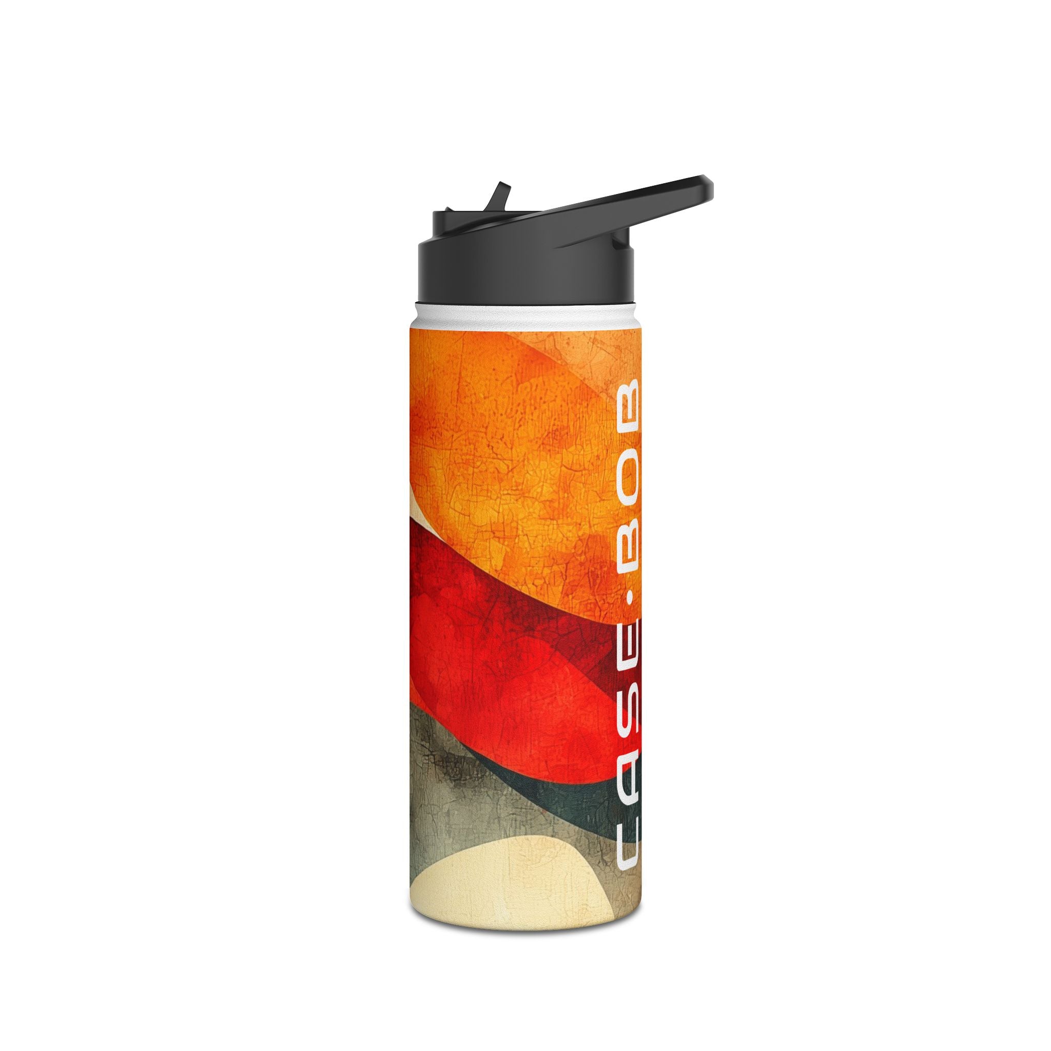 Crimson Ripples - Stainless Steel Water Bottle
