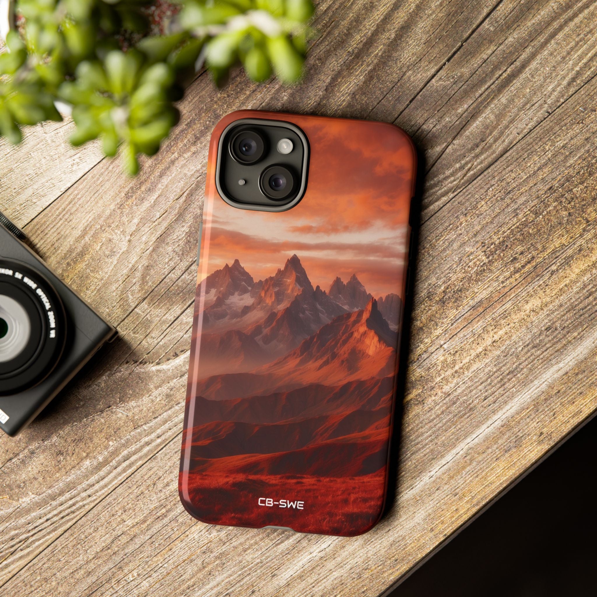 Mountain Peaks Glowing - iPhone Case