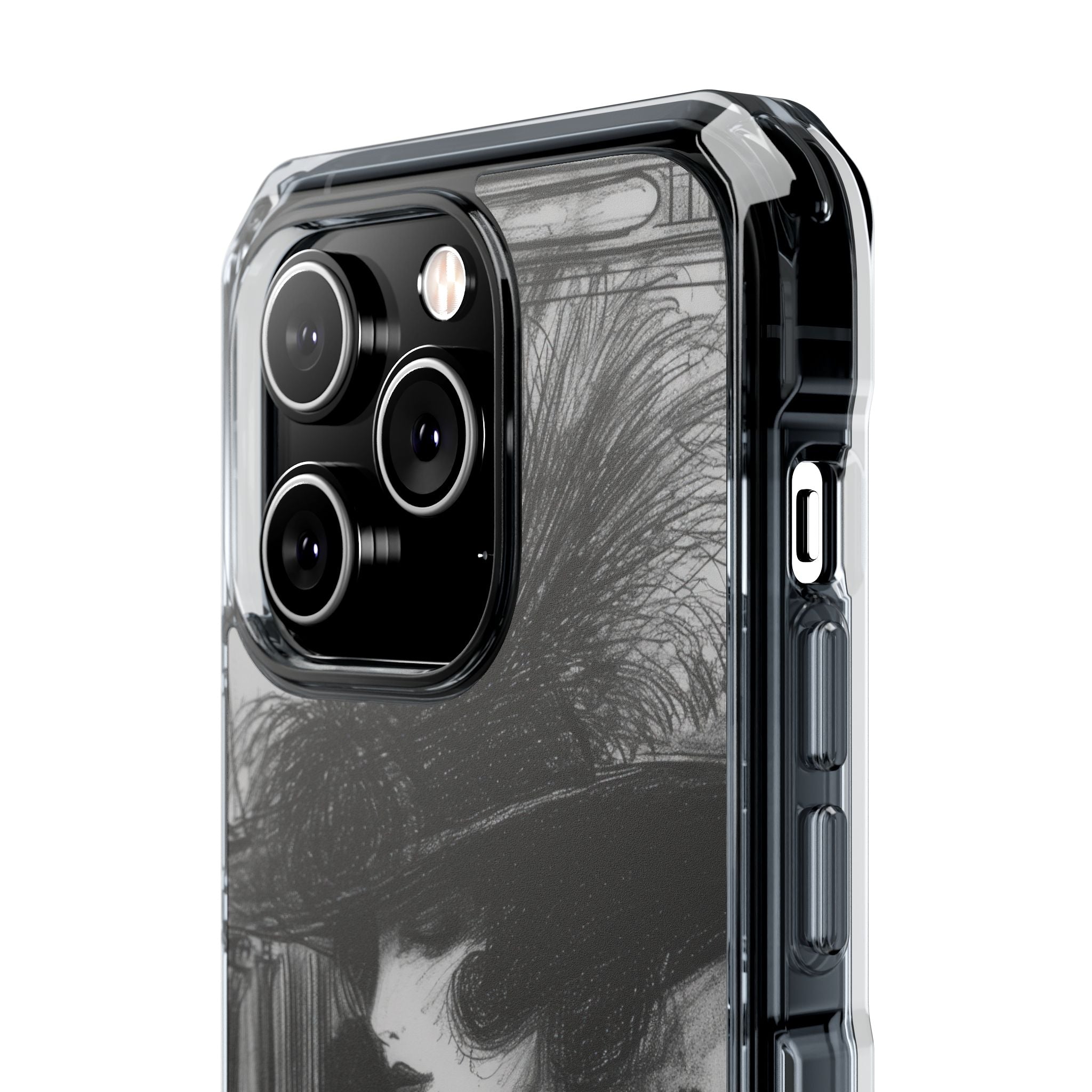 Vintage Feather Elegance iPhone 14 - Impact Clear+